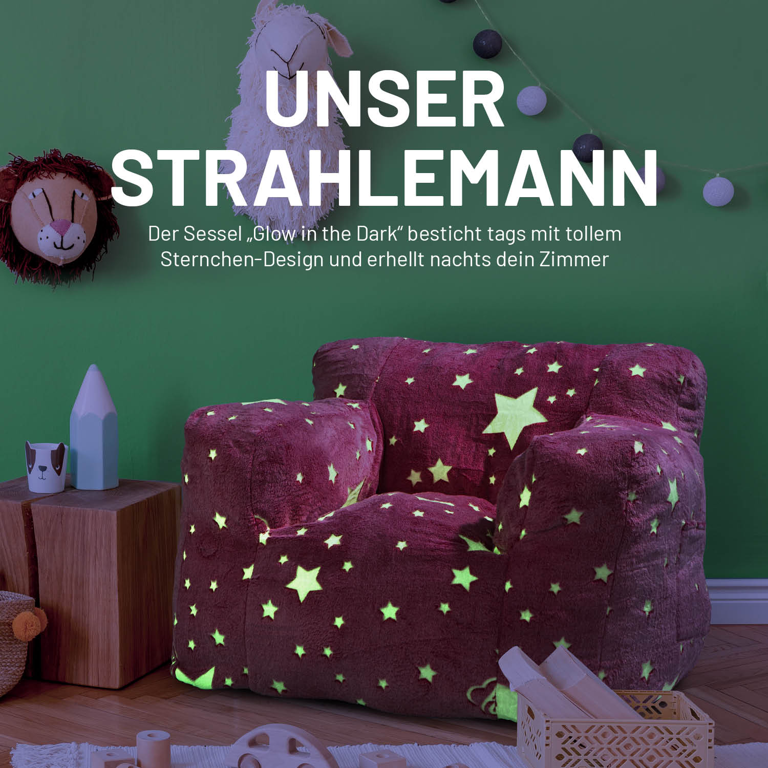 Sessel „Glow in the Dark“ - Pink - Image 3
