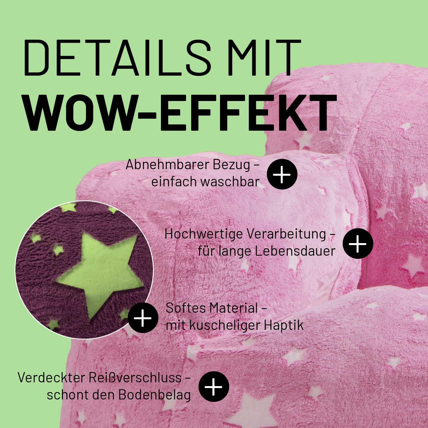 Sessel „Glow in the Dark“ - Pink - Image 6