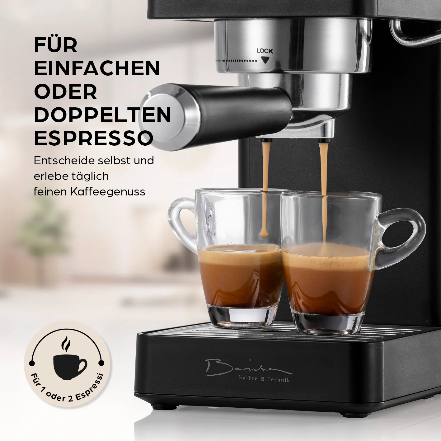 Siebträgermaschine Espresso Slim - 20 bar - Image 3