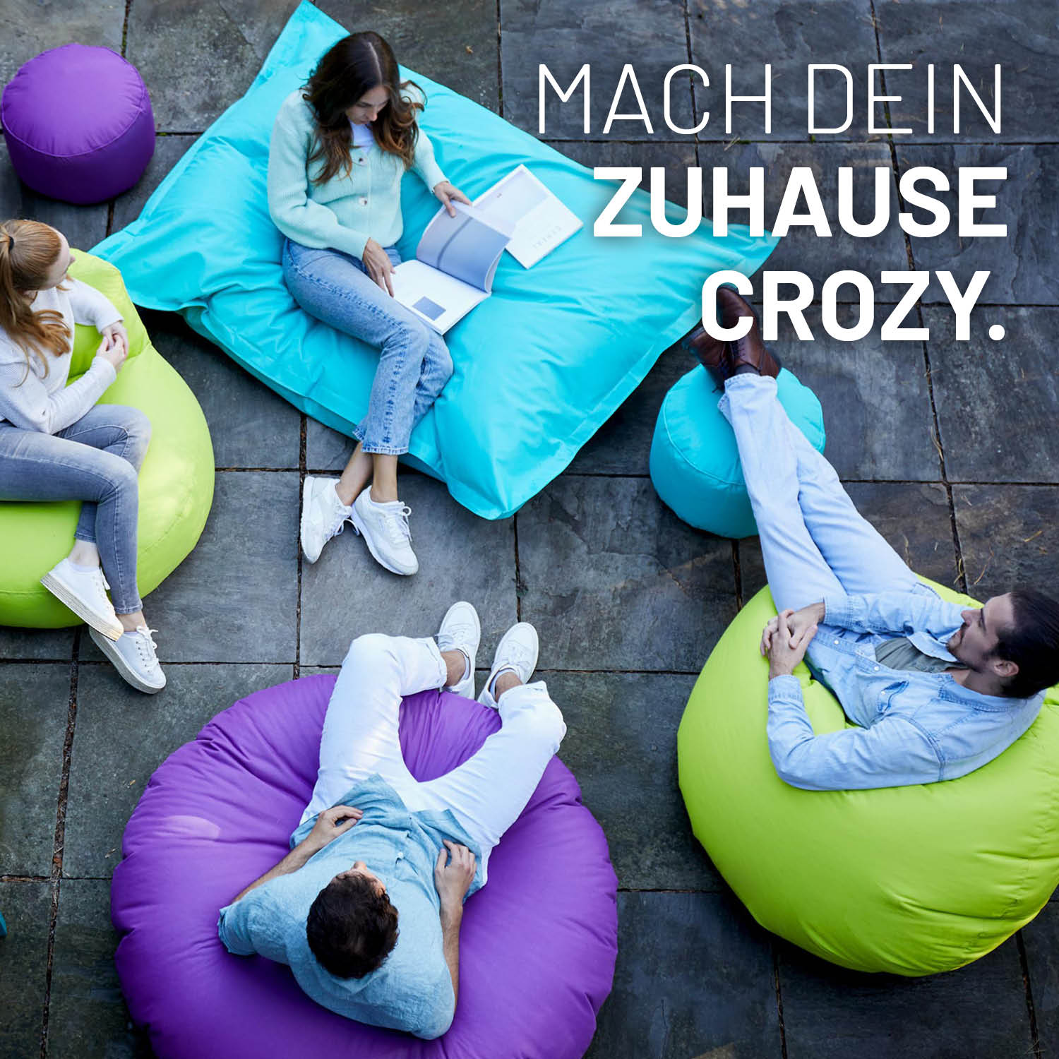 Sitzsack Drops (300 L) - indoor & outdoor - Silbergrau - Image 3