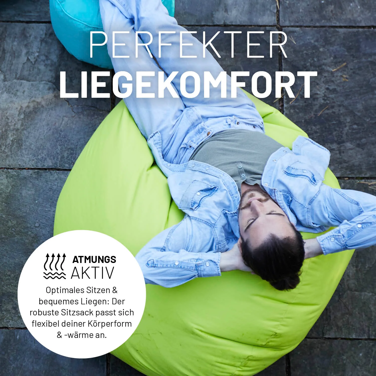Sitzsack Drops (300 L) - indoor & outdoor - Silbergrau - Image 7