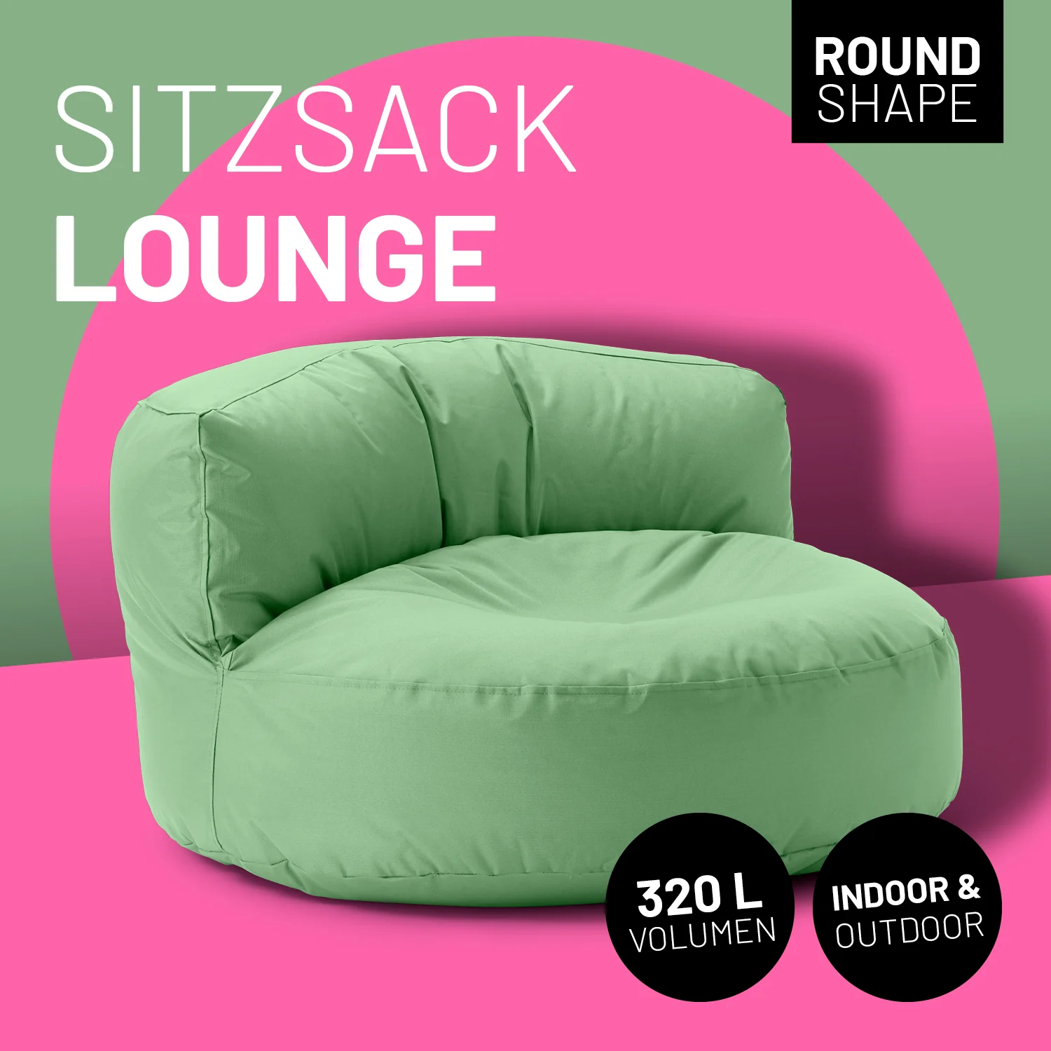 Sitzsack Lounge (320 L) - indoor & outdoor - Pastellgrün - Image 2