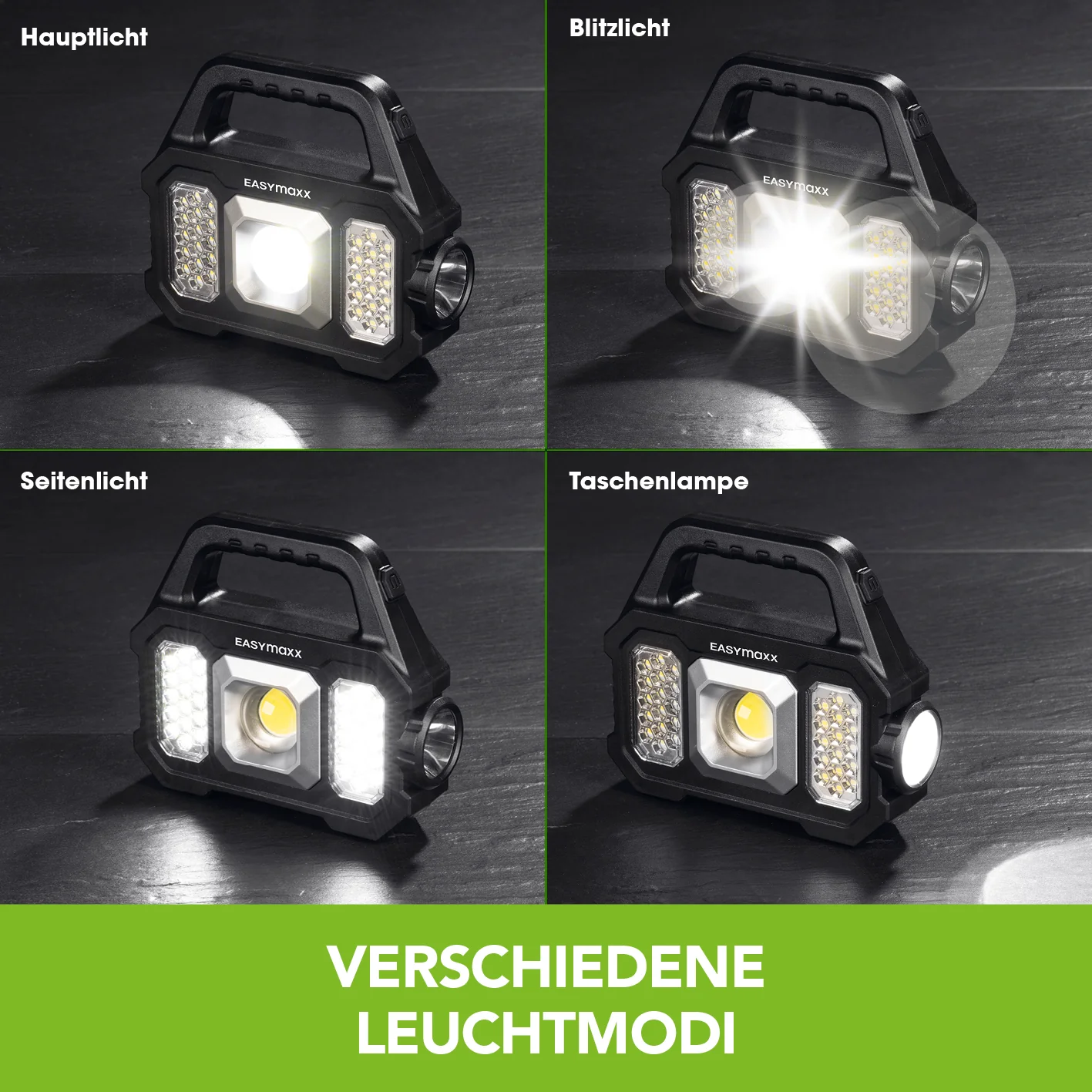 Solar-Arbeitsleuchte mobil - Schwarz - Image 5