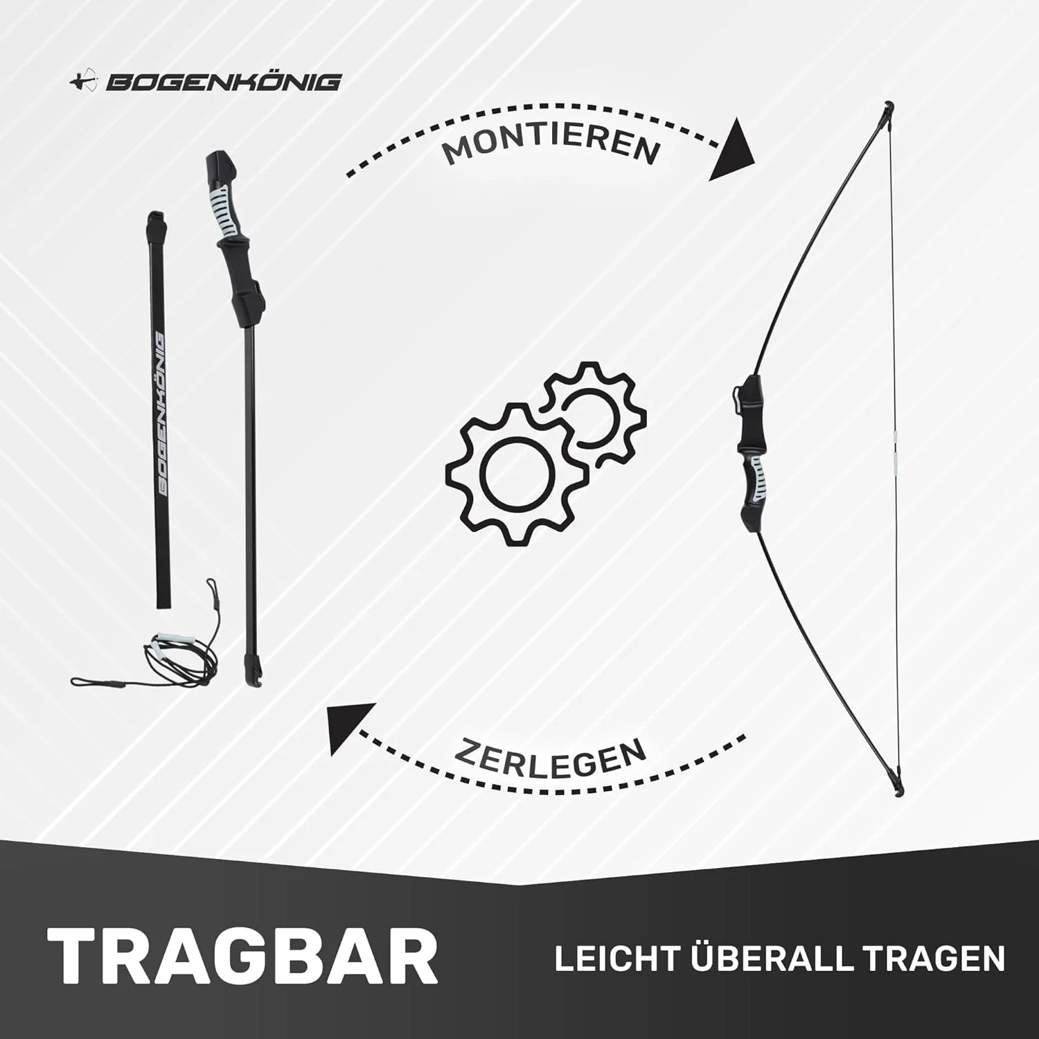 Sportbogen-Einsteigerset mit 6 Pfeilen - ideal für Kinder ab 7 J. - Image 5