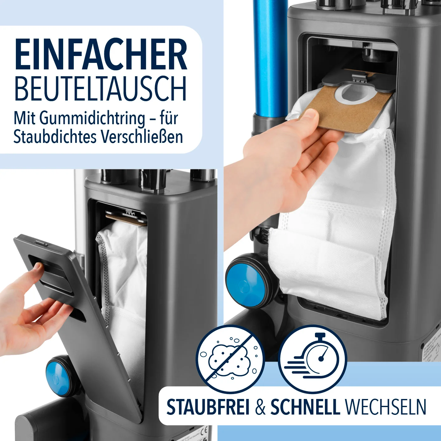 Staubbeutel 10er-Set für CLEANmaxx AeroTec 500 Absaugstation - 3,5 l - Image 6
