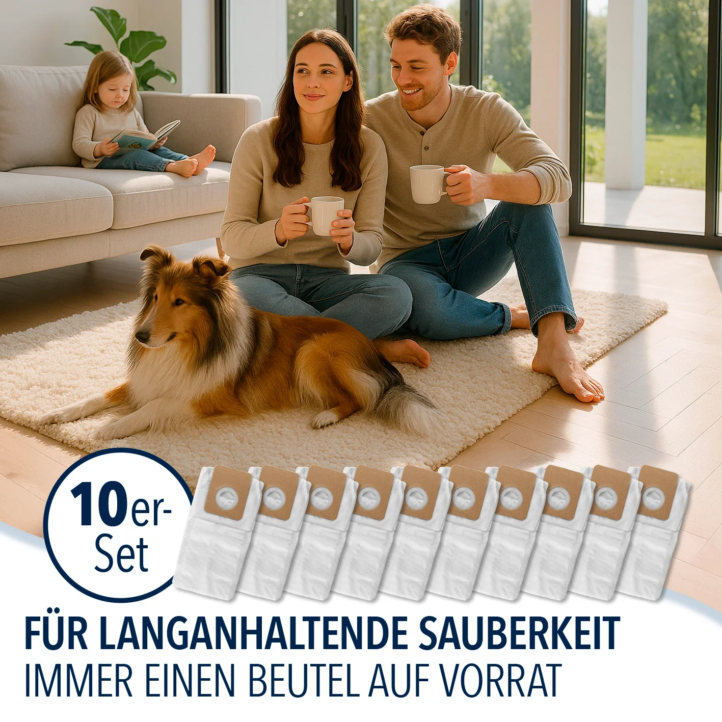 Staubbeutel 10er-Set für CLEANmaxx AeroTec 500 Absaugstation - 3,5 l - Image 7
