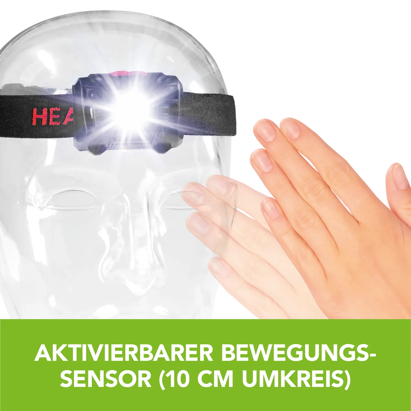 Stirnlampe - schwarz/rot - Image 3