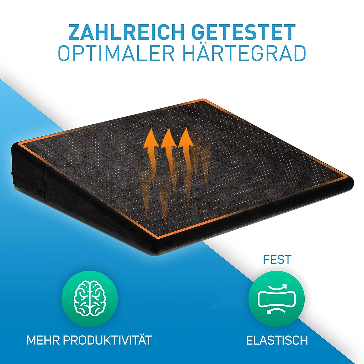 Stuhl-Keilkissen mit Samtbezug - Schwarz - Image 4