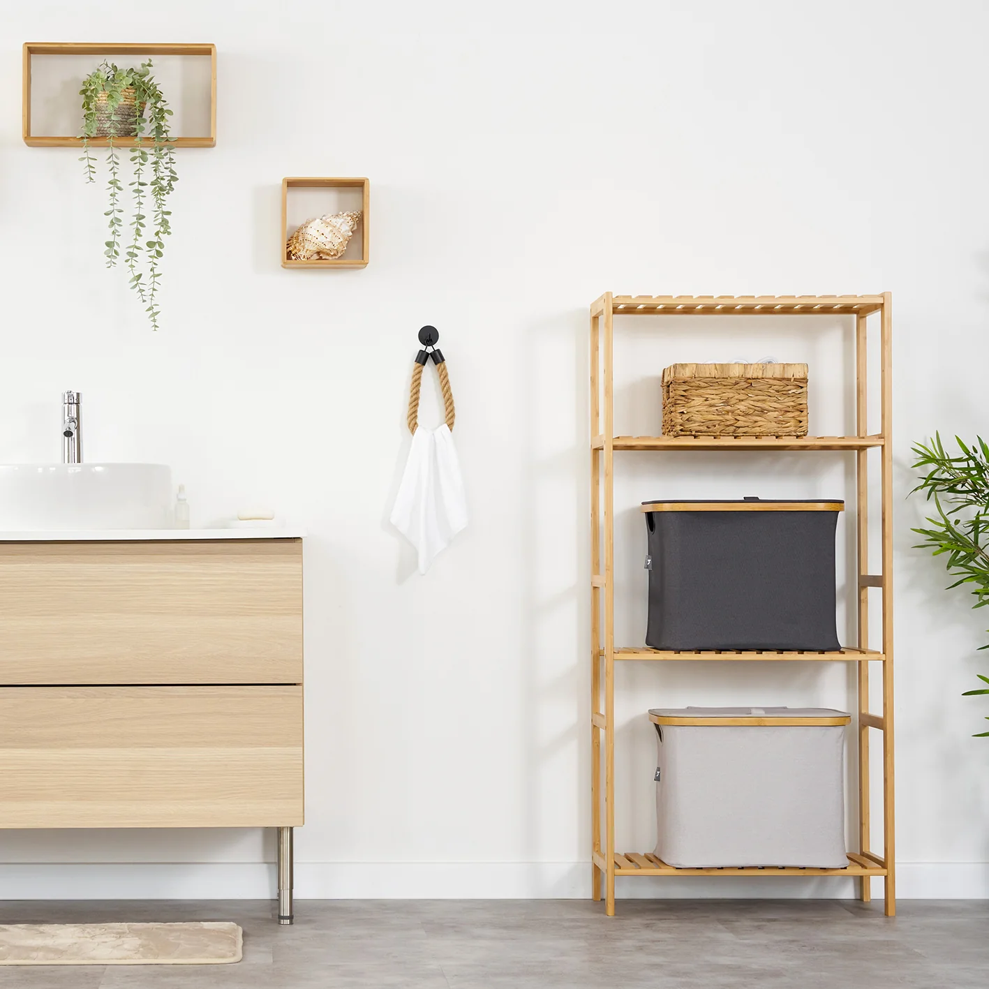 Toilettenpapierhalter ohne Bohren - Mattschwarz - Image 9