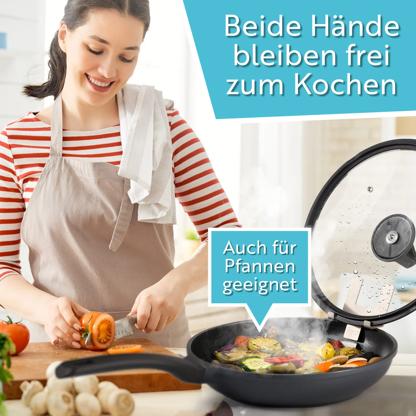 Topfdeckelhalter für Töpfe & Pfannen - 2er-Set - Image 4