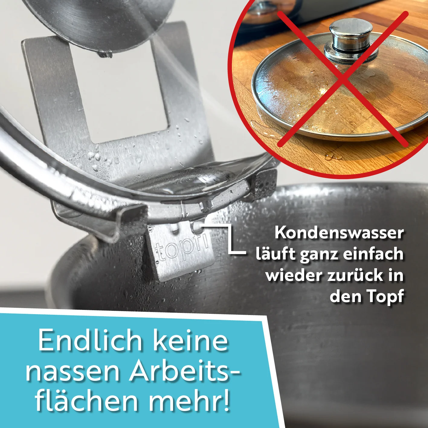 Topfdeckelhalter für Töpfe & Pfannen - 3er-Set - Image 5