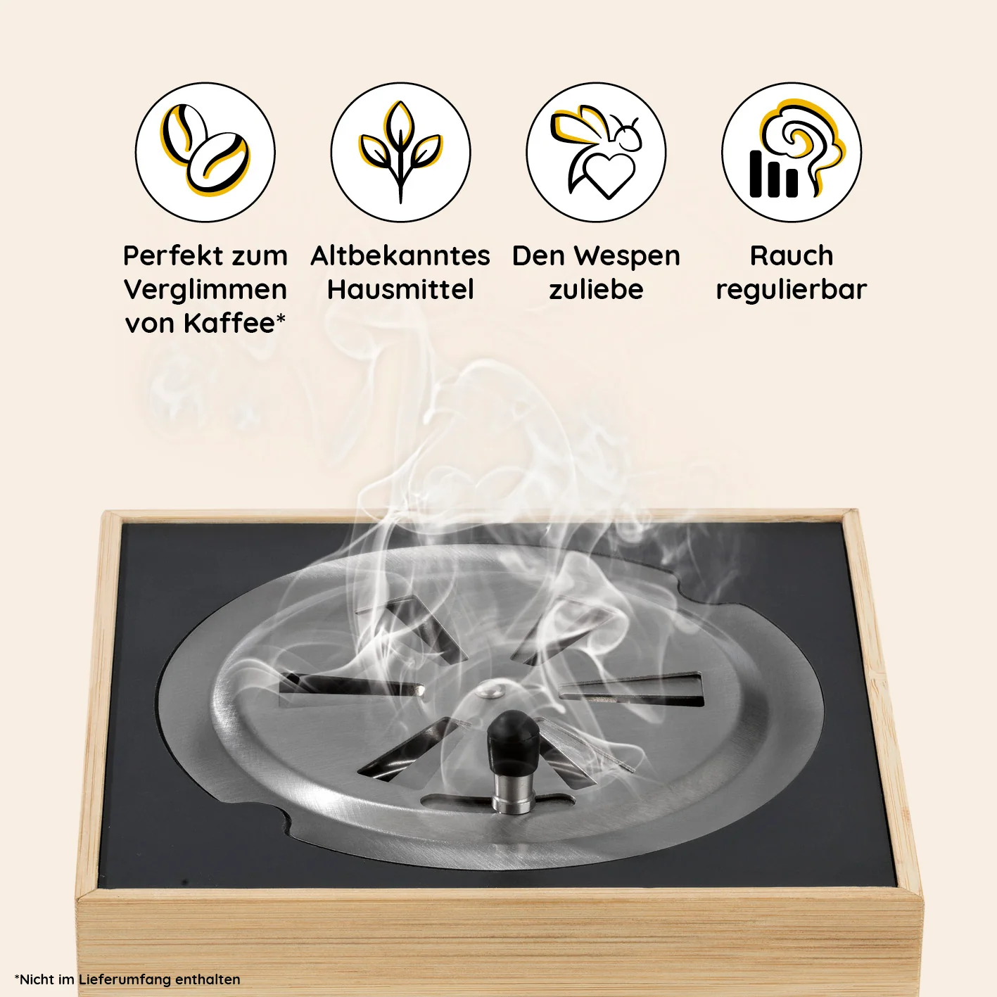 Räucherbox inkl. Orange & Rosemary (3x je 100 g / 1x 50 g) - Image 5