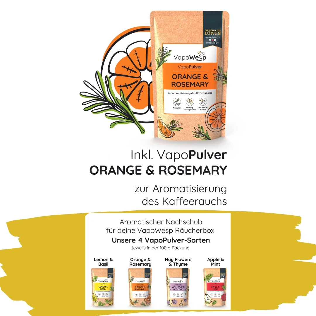 Räucherbox inkl. Pulver Orange & Rosemary (50 g) - Image 5