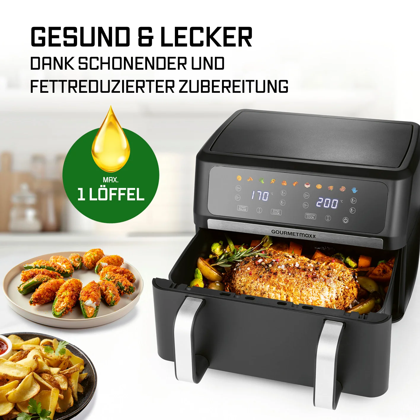 Vario-Kammer-Heißluftfritteuse - 10 Liter - Image 10
