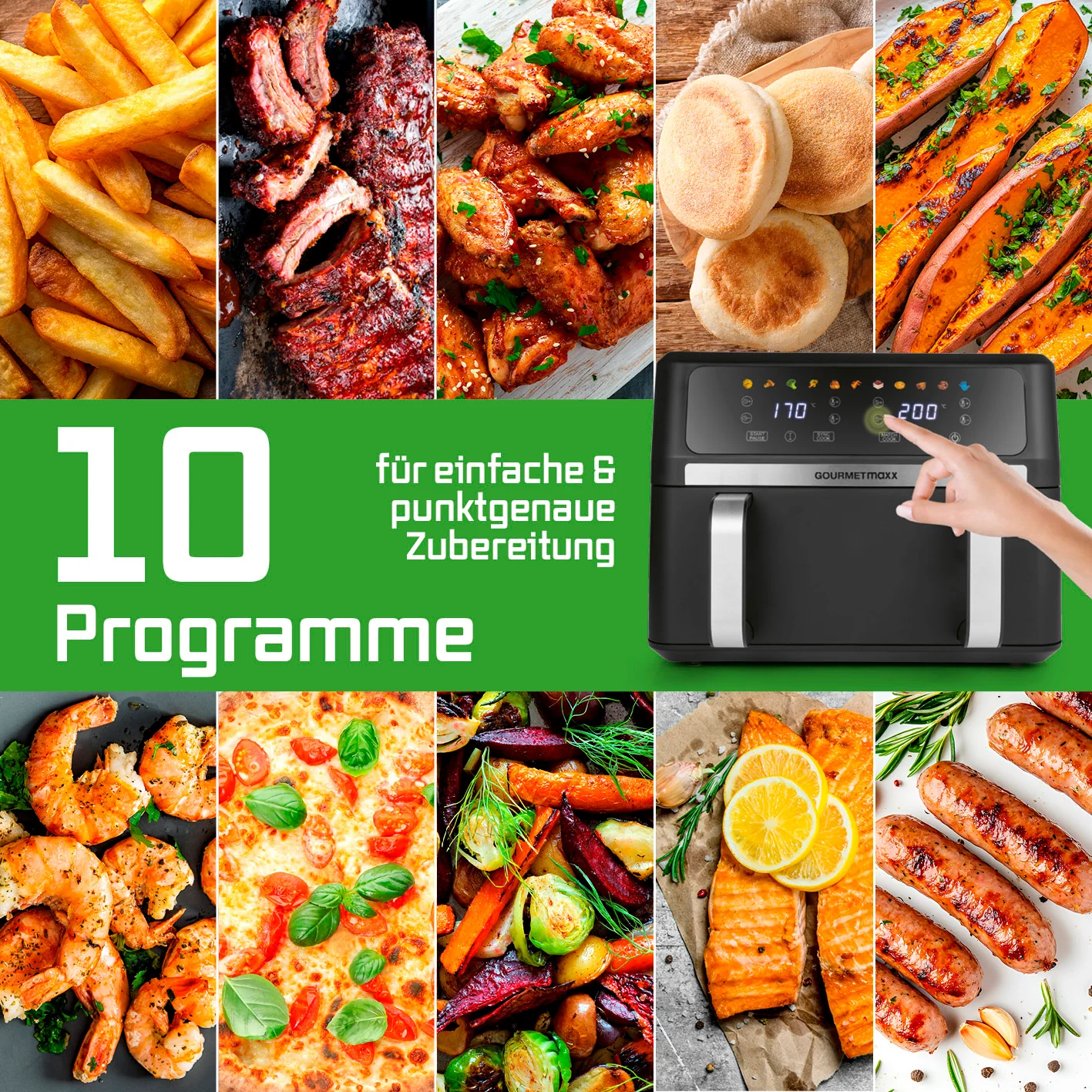 Vario-Kammer-Heißluftfritteuse - 10 Liter - Image 11