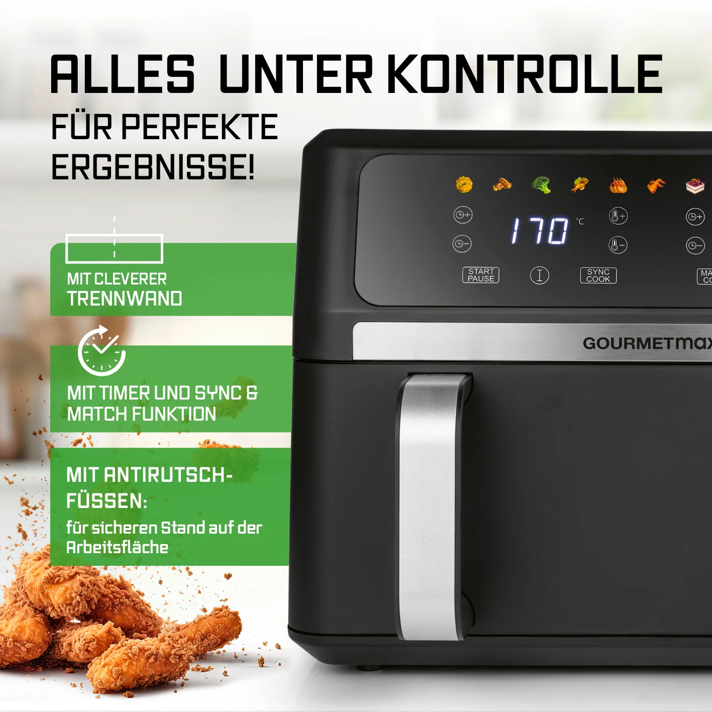 Vario-Kammer-Heißluftfritteuse - 10 Liter - Image 8