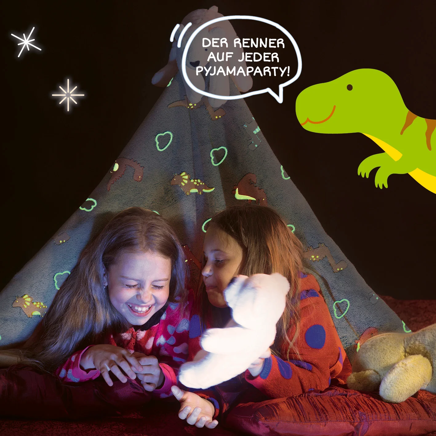 Verwandlungskissen Glow in the dark - Kuschelkissen & Kuscheldecke - Dino - Image 7