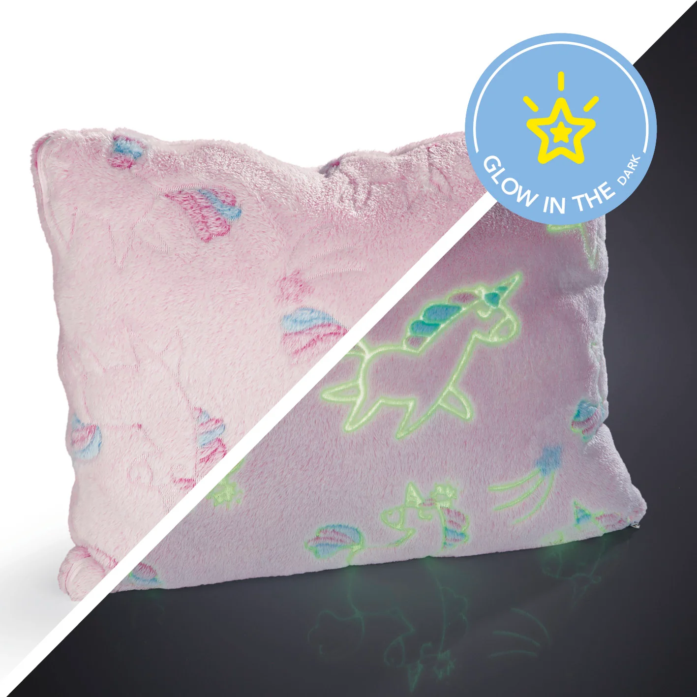 Verwandlungskissen Glow in the dark - Kuschelkissen & Kuscheldecke - Einhorn - Image 2