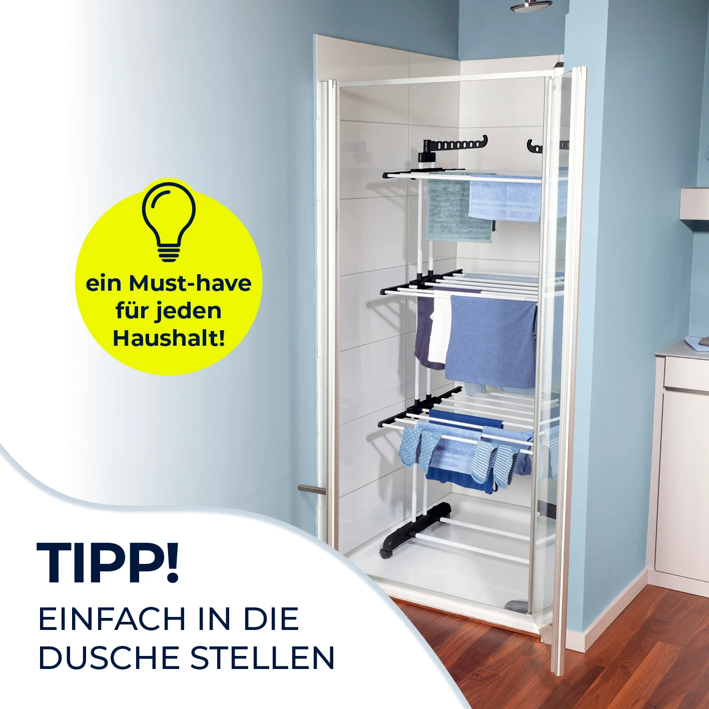 Wäsche-Tower 1600 - Schwarz - Image 7