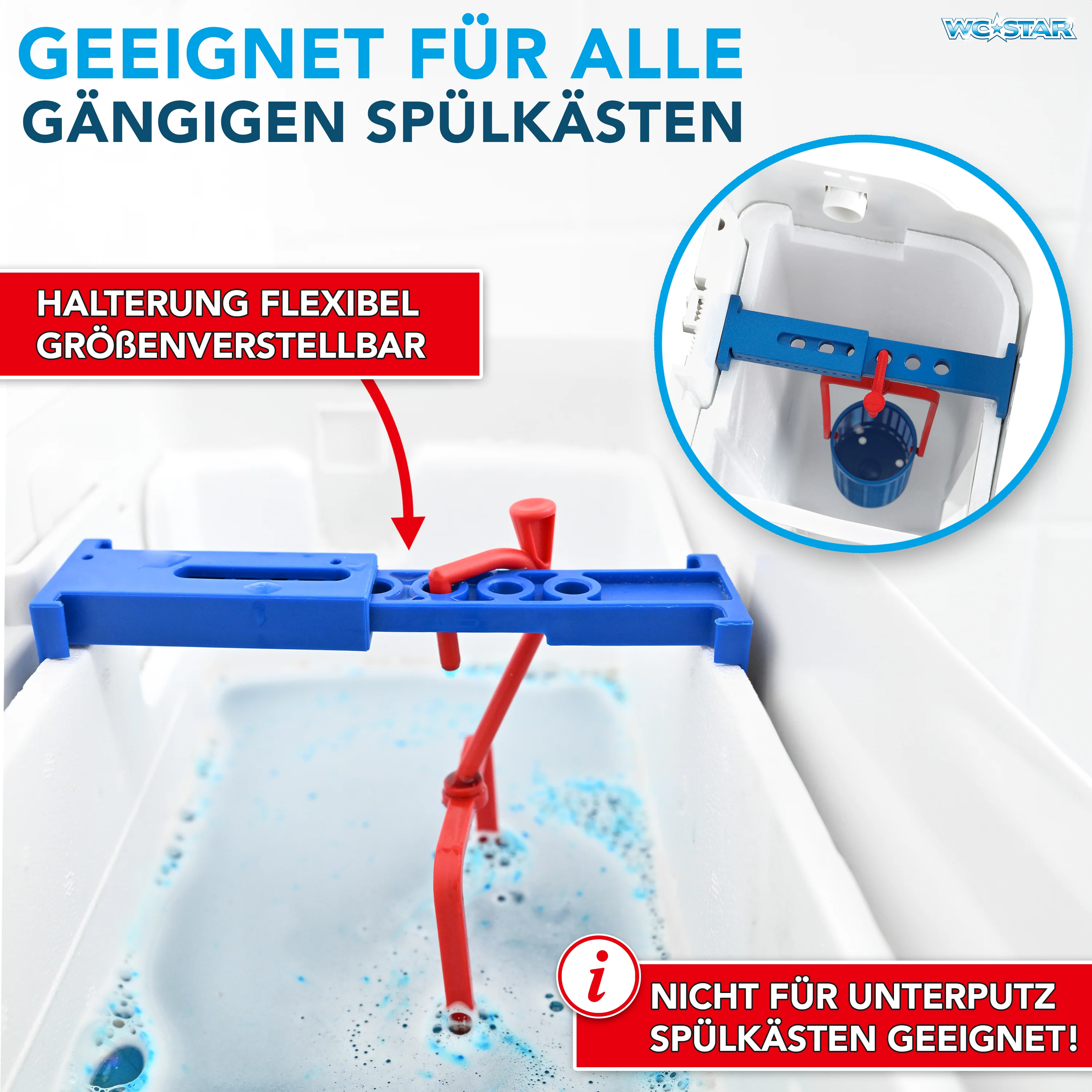 WC-Star Spülkasten-Hygiene-Set (1x Spülkasten-Einhänger + 2x Spülkasten-Tab + 1x Antikalk-Tab) - Image 6