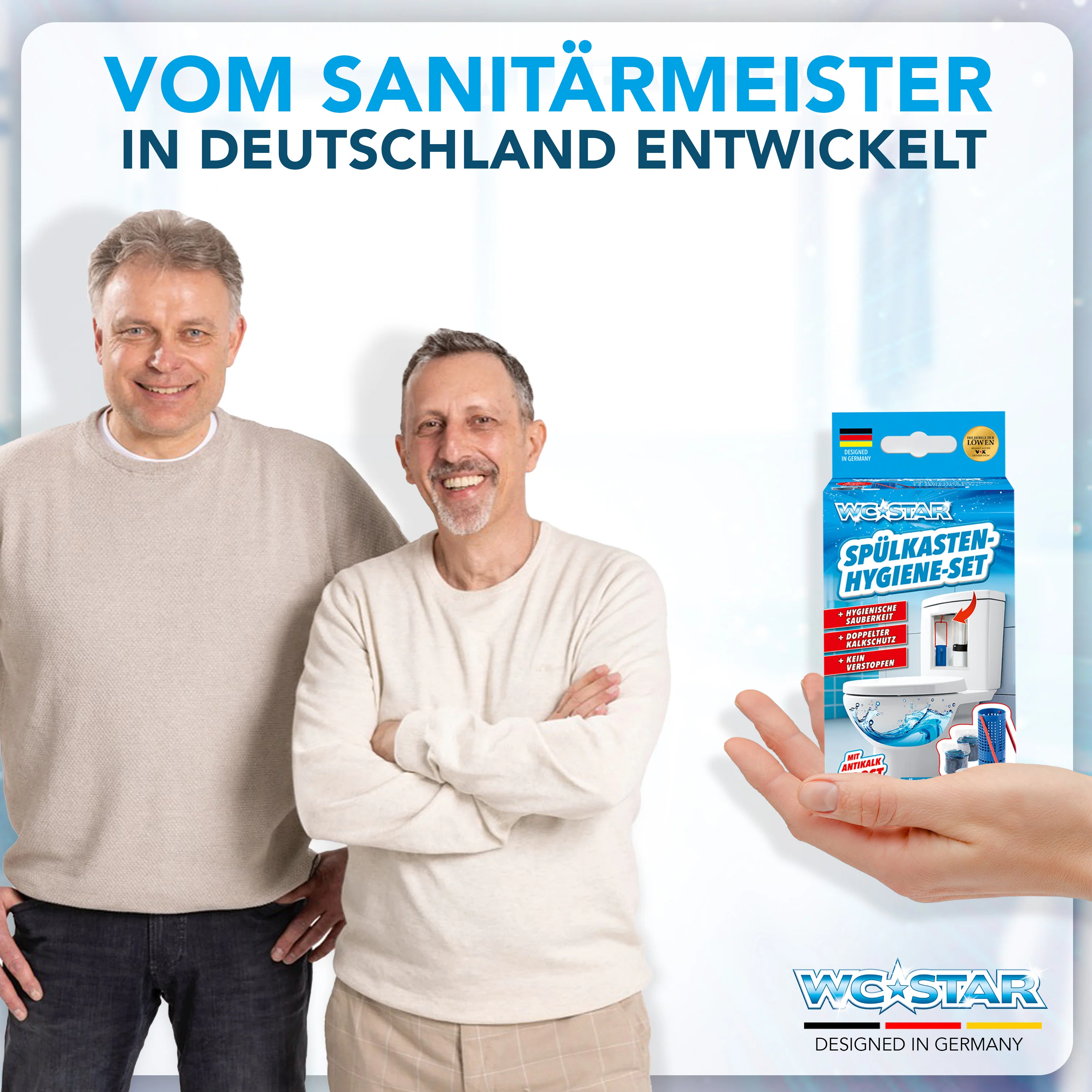 WC-Star Spülkasten-Hygiene-Set (1x Spülkasten-Einhänger + 2x Spülkasten-Tab + 1x Antikalk-Tab) - Image 7
