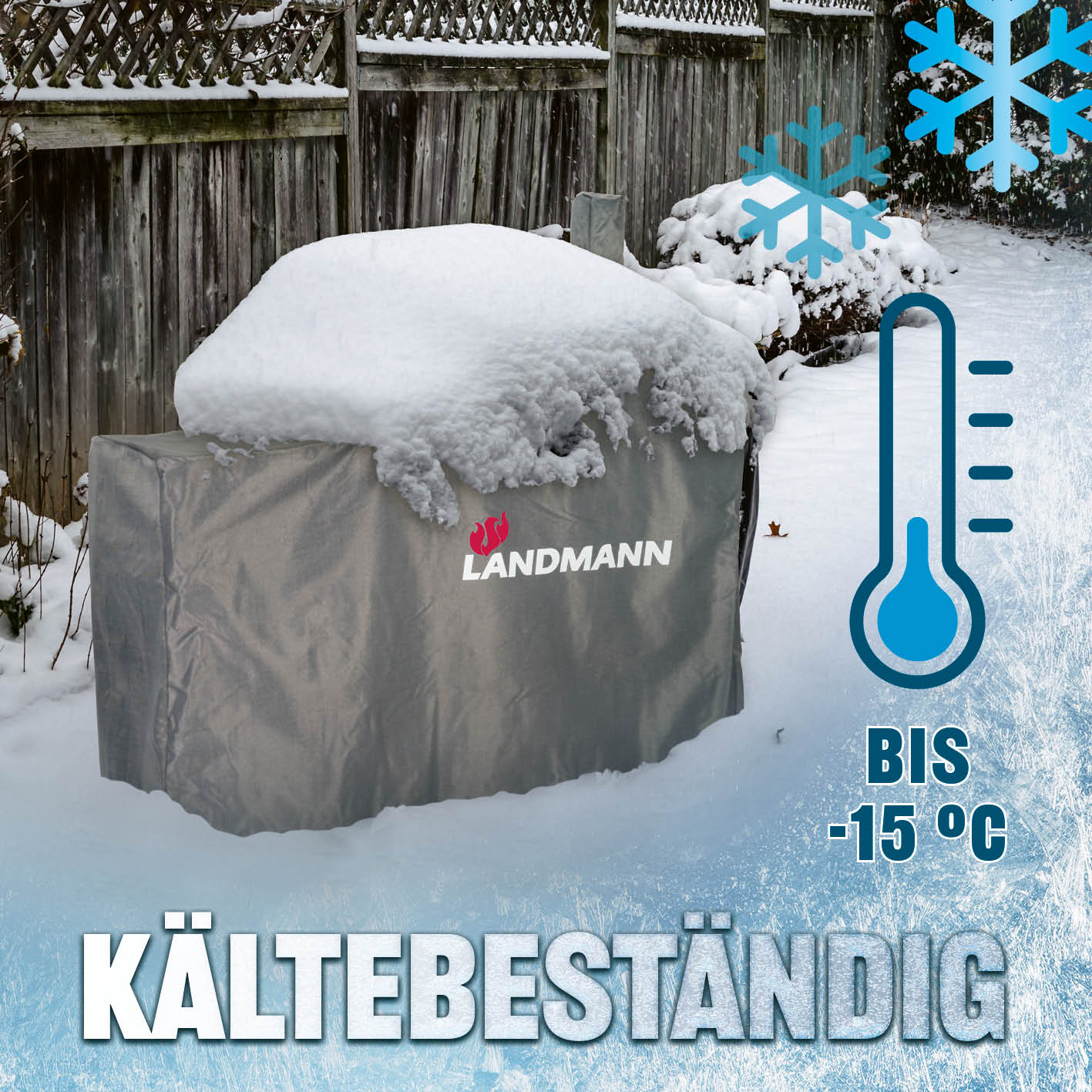 Wetterschutzhaube Premium - 130 x 60 x 120 cm - grau - Image 6