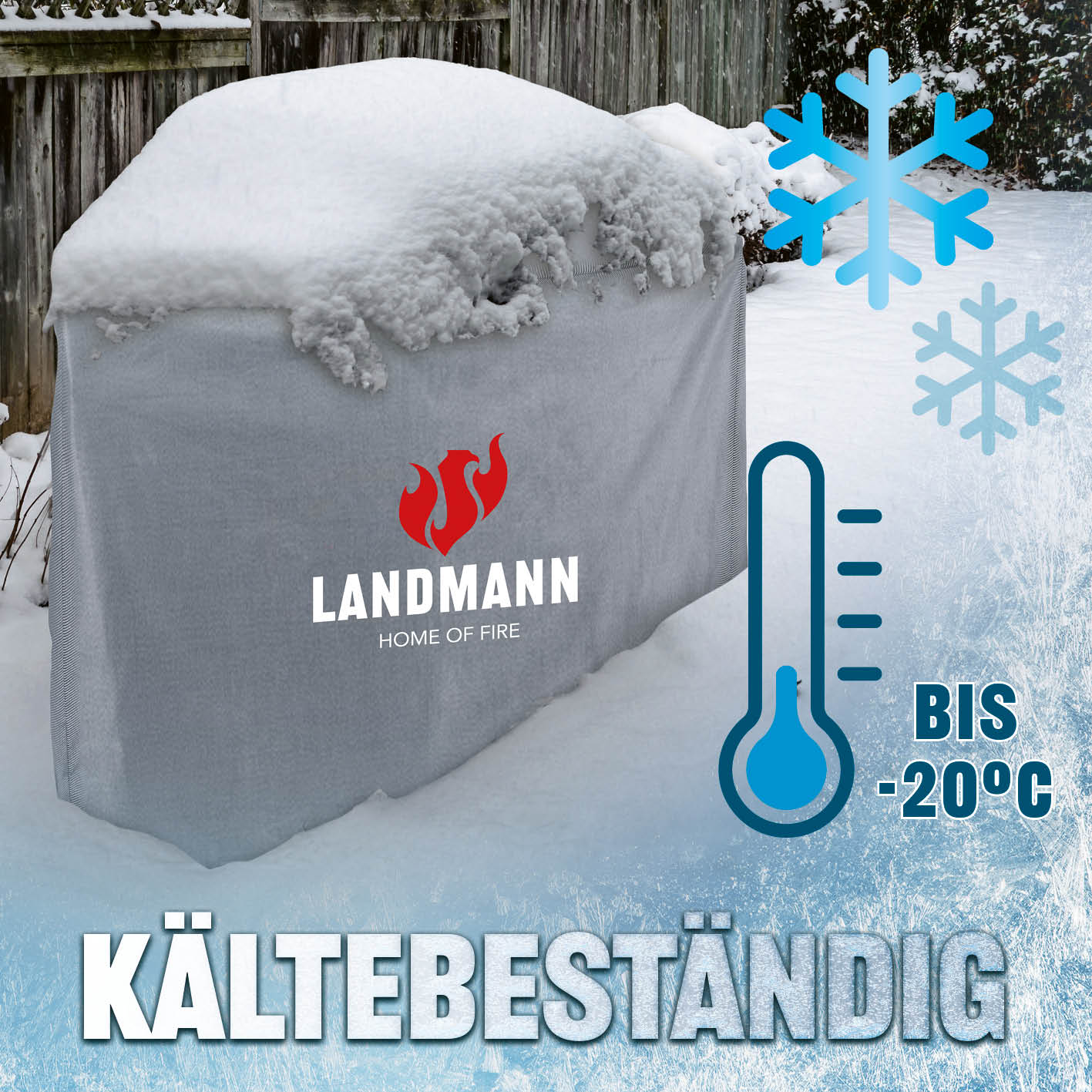 Wetterschutzhaube Premium - 38 x 44 x 34cm - Grau - Image 7