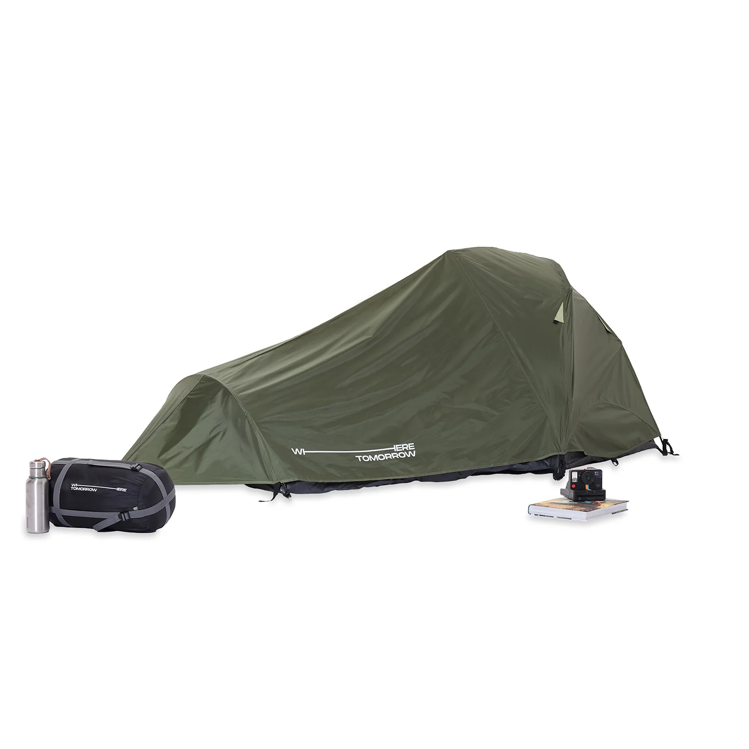 2-Personen-Kompakt-Zelt - Pop Up Wurfzelt Trekkingzelt - 245x160x95 cm - Grün - Image 2