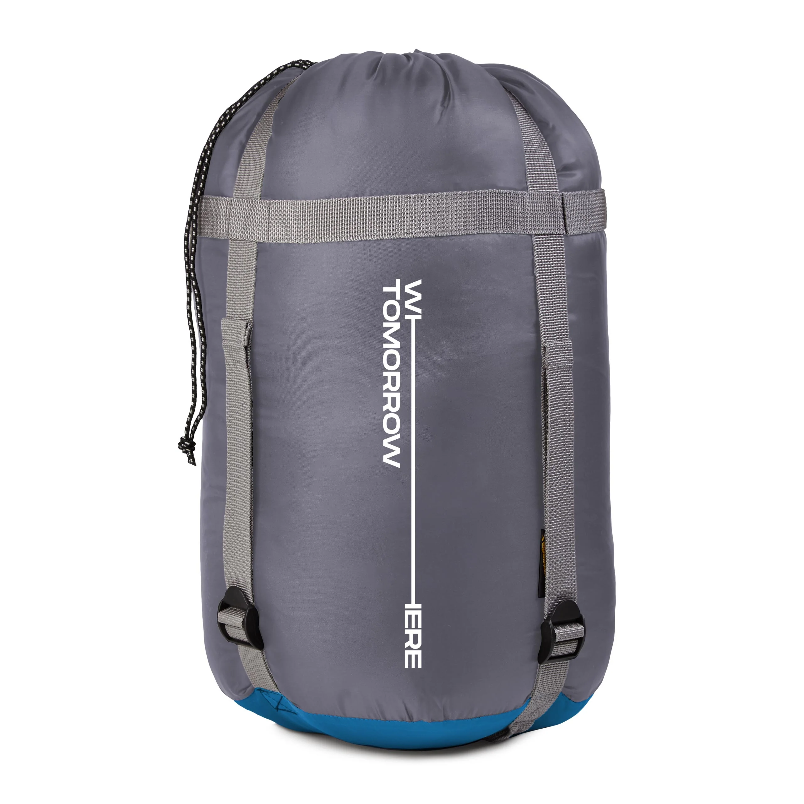 Camping Schlafsack Classic - Mumienschlafsack mit Tasche - 230 x 80 x 55 cm - Blau - Image 4