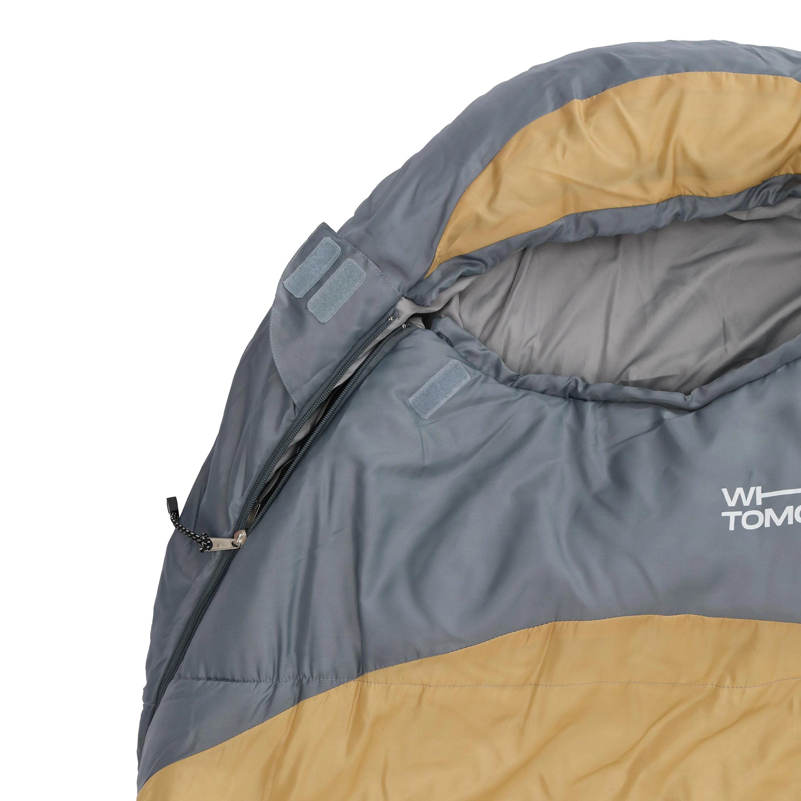 Camping Schlafsack Classic - Mumienschlafsack mit Tasche - 230 x 80 x 55 cm - Curry - Image 3