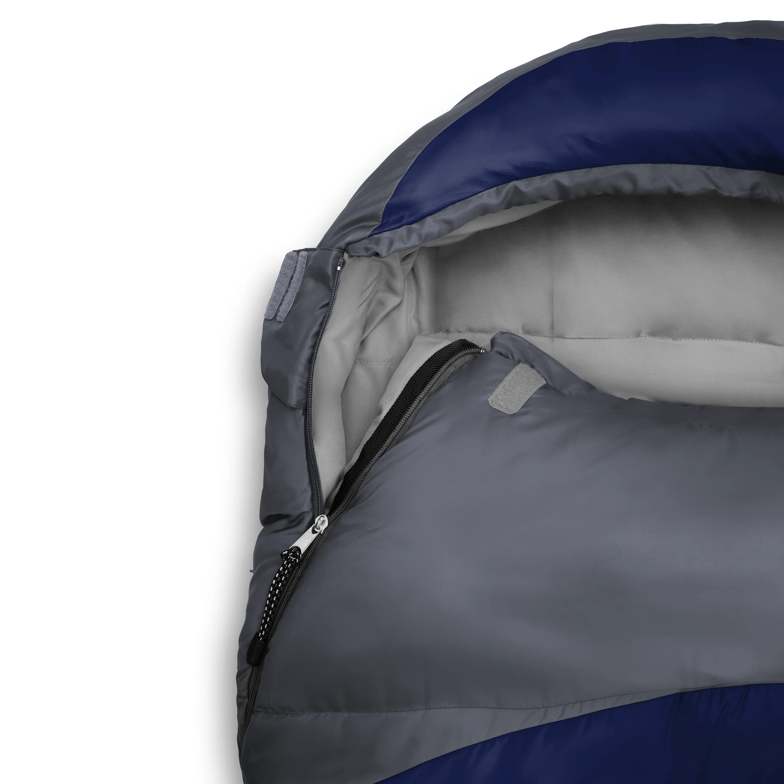 Camping Schlafsack Classic - Mumienschlafsack mit Tasche - 230 x 80 x 55 cm - Dunkelblau - Image 3