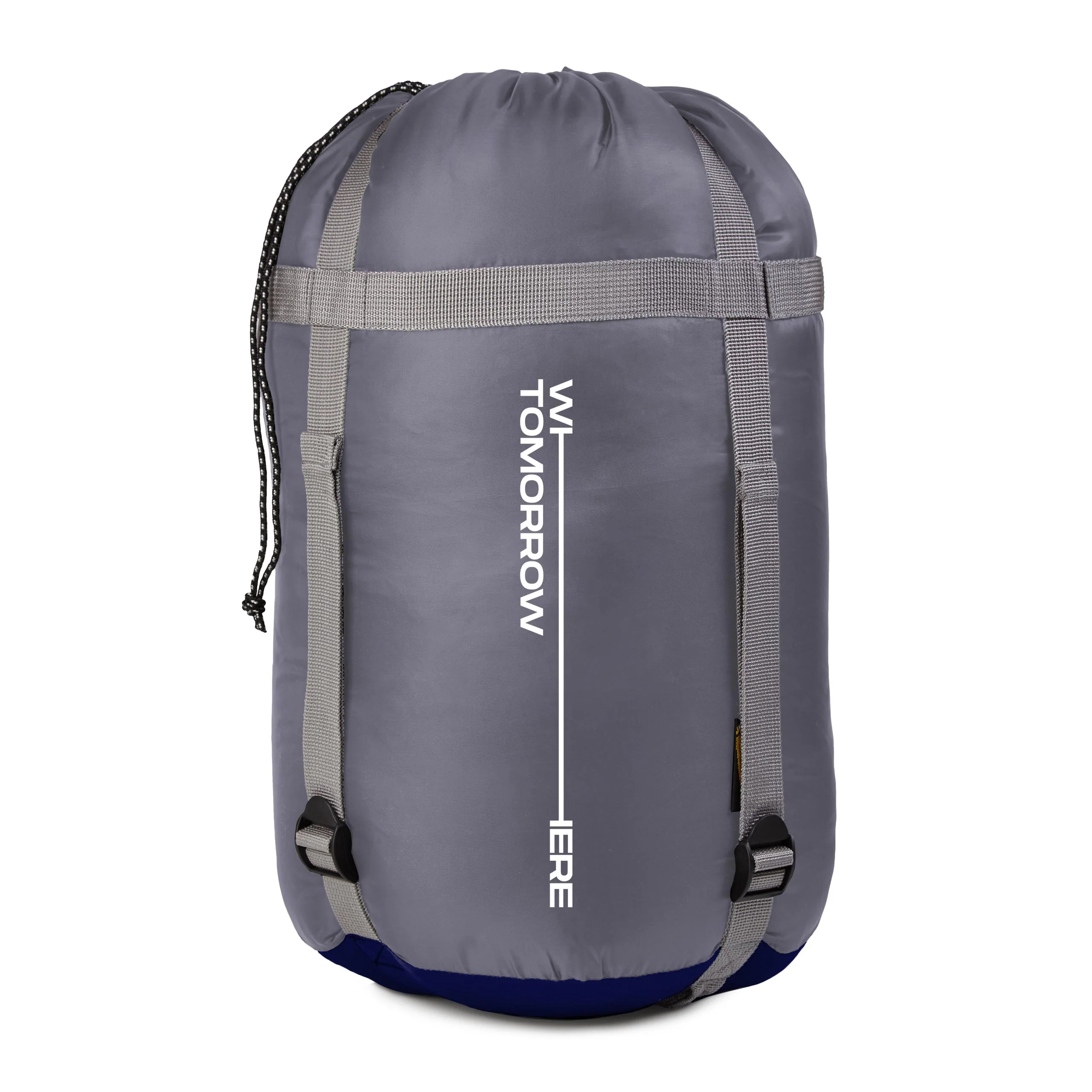 Camping Schlafsack Classic - Mumienschlafsack mit Tasche - 230 x 80 x 55 cm - Dunkelblau - Image 5