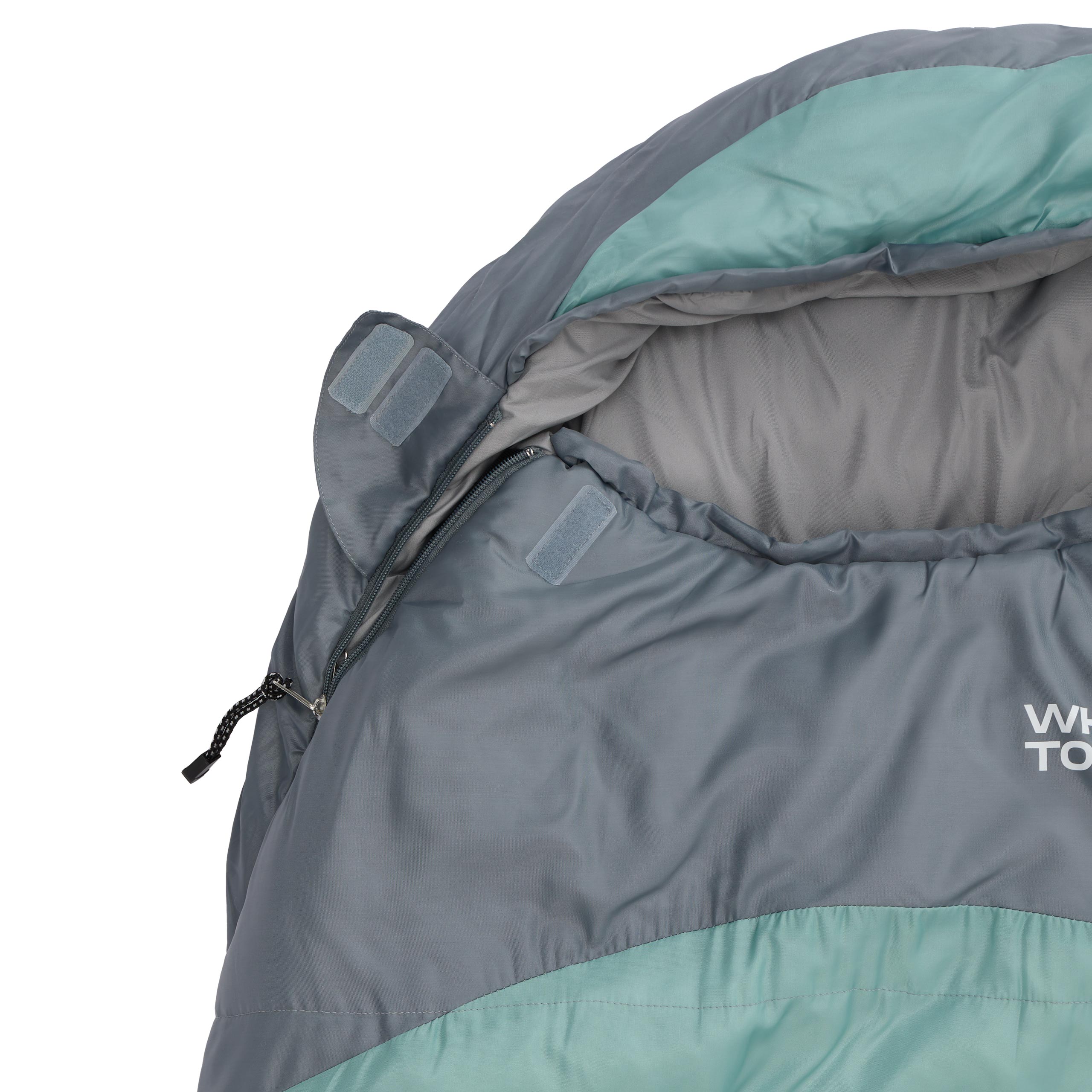 Camping Schlafsack Classic - Mumienschlafsack mit Tasche - 230 x 80 x 55 cm - Hellblau - Image 3