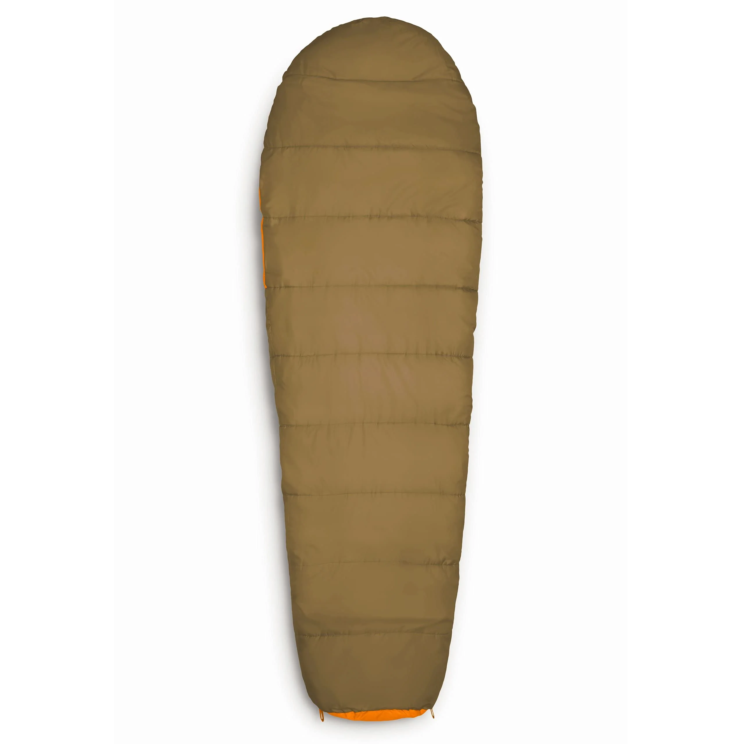 Camping Schlafsack Classic - Mumienschlafsack mit Tasche - 230 x 80 x 55 cm - Orange - Image 3