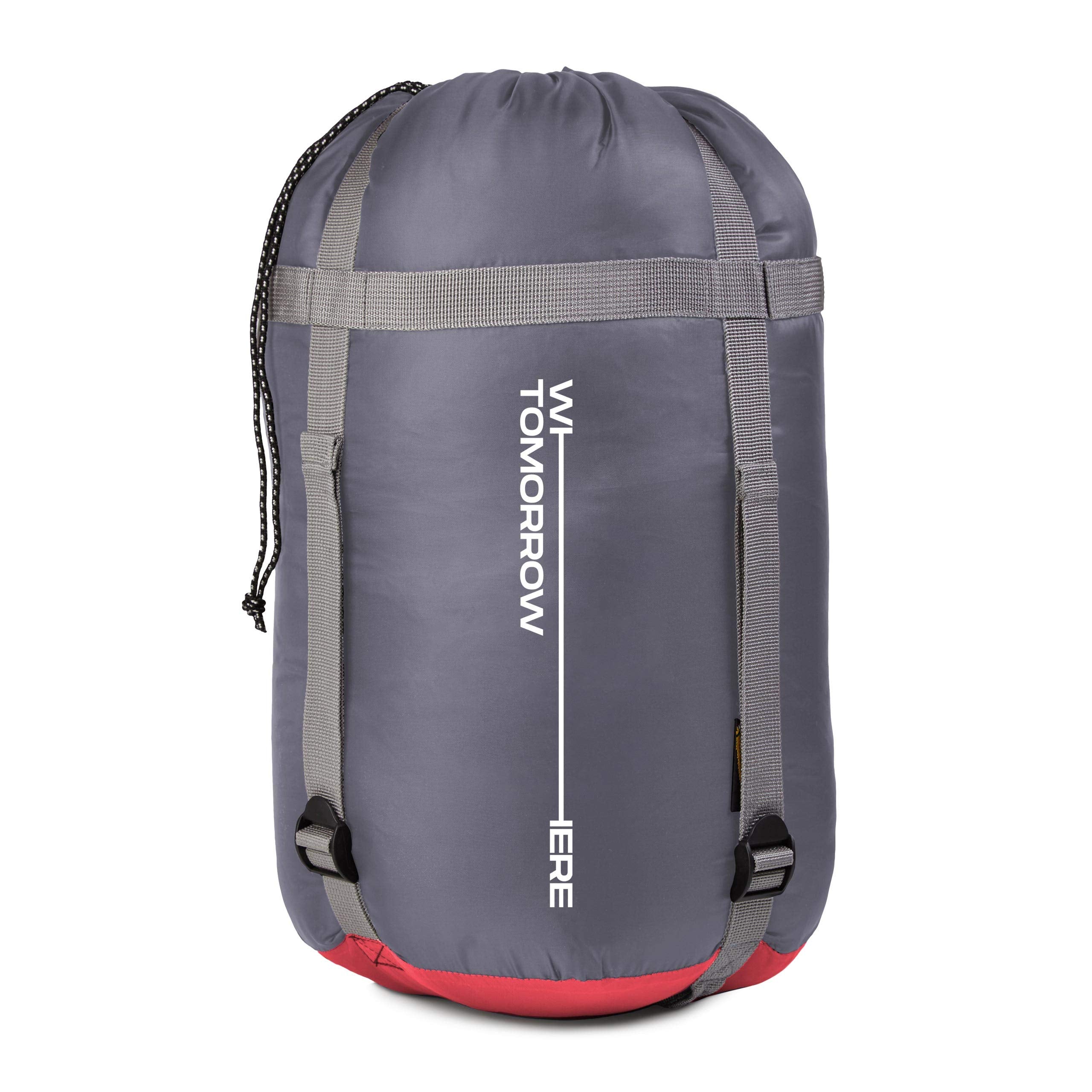 Camping Schlafsack Classic - Mumienschlafsack mit Tasche - 230 x 80 x 55 cm - Pink - Image 5