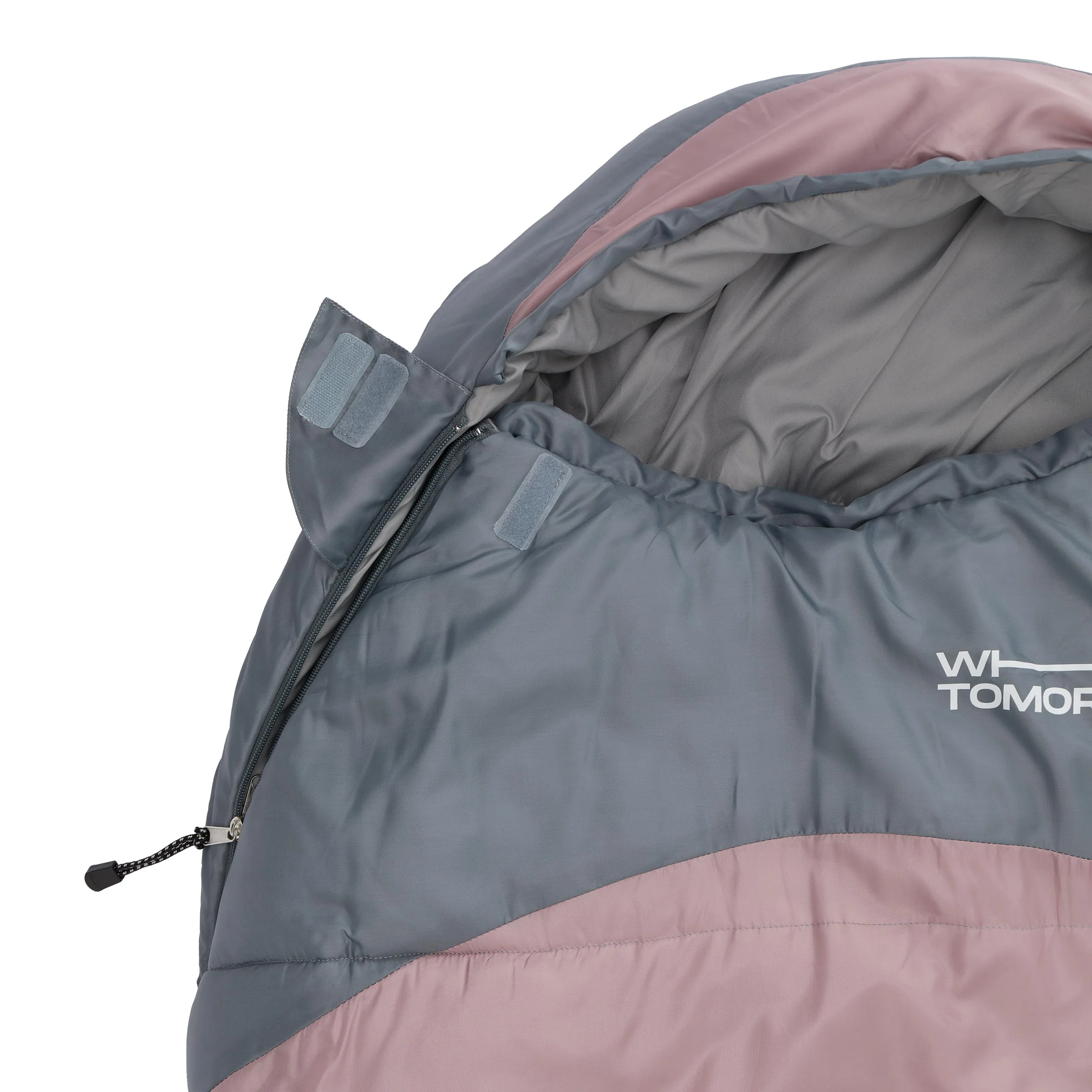 Camping Schlafsack Classic - Mumienschlafsack mit Tasche - 230 x 80 x 55 cm - Rosé - Image 3