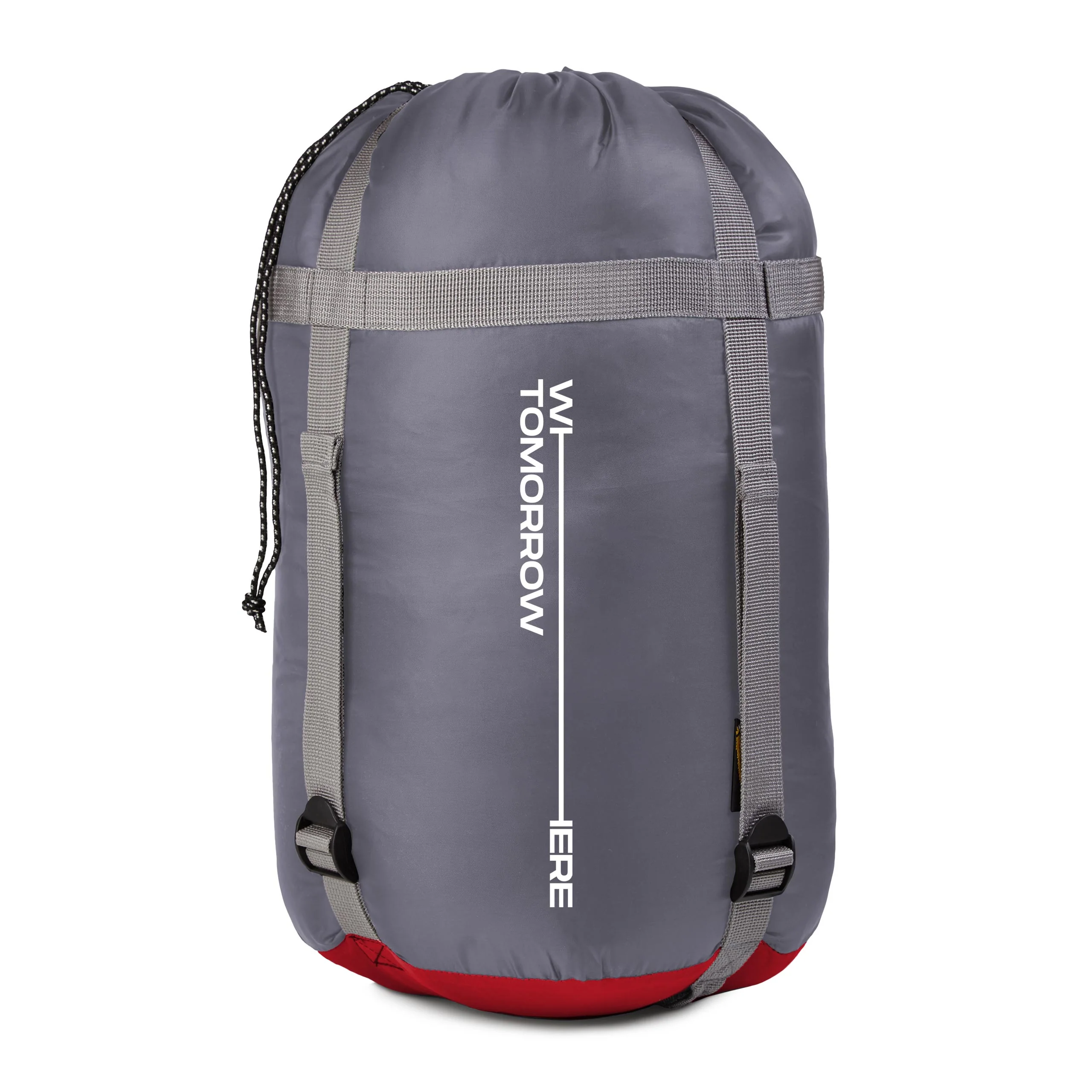 Camping Schlafsack Classic - Mumienschlafsack mit Tasche - 230 x 80 x 55 cm - Rot - Image 3