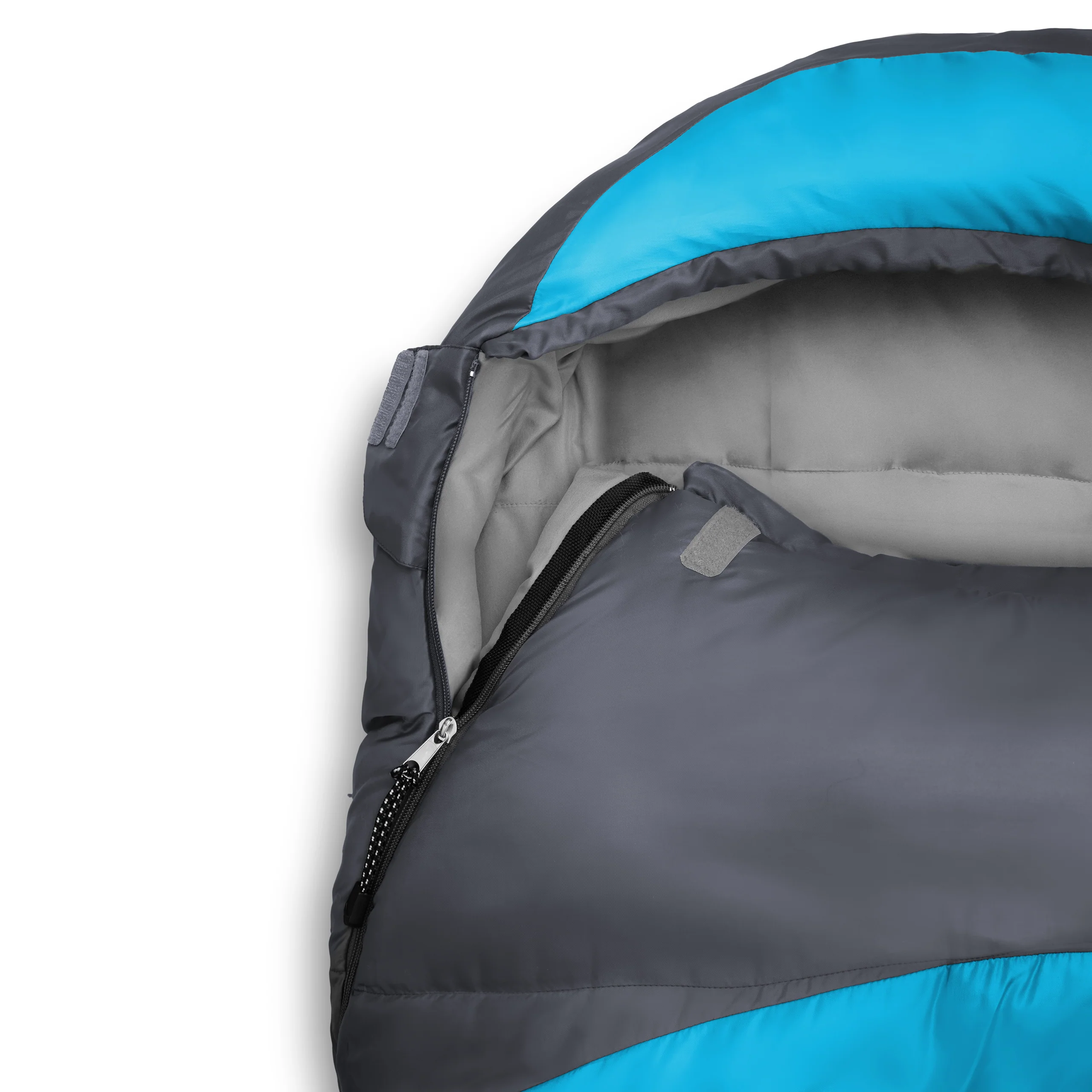 Camping Schlafsack Classic - Mumienschlafsack mit Tasche - 230 x 80 x 55 cm - Türkis - Image 3