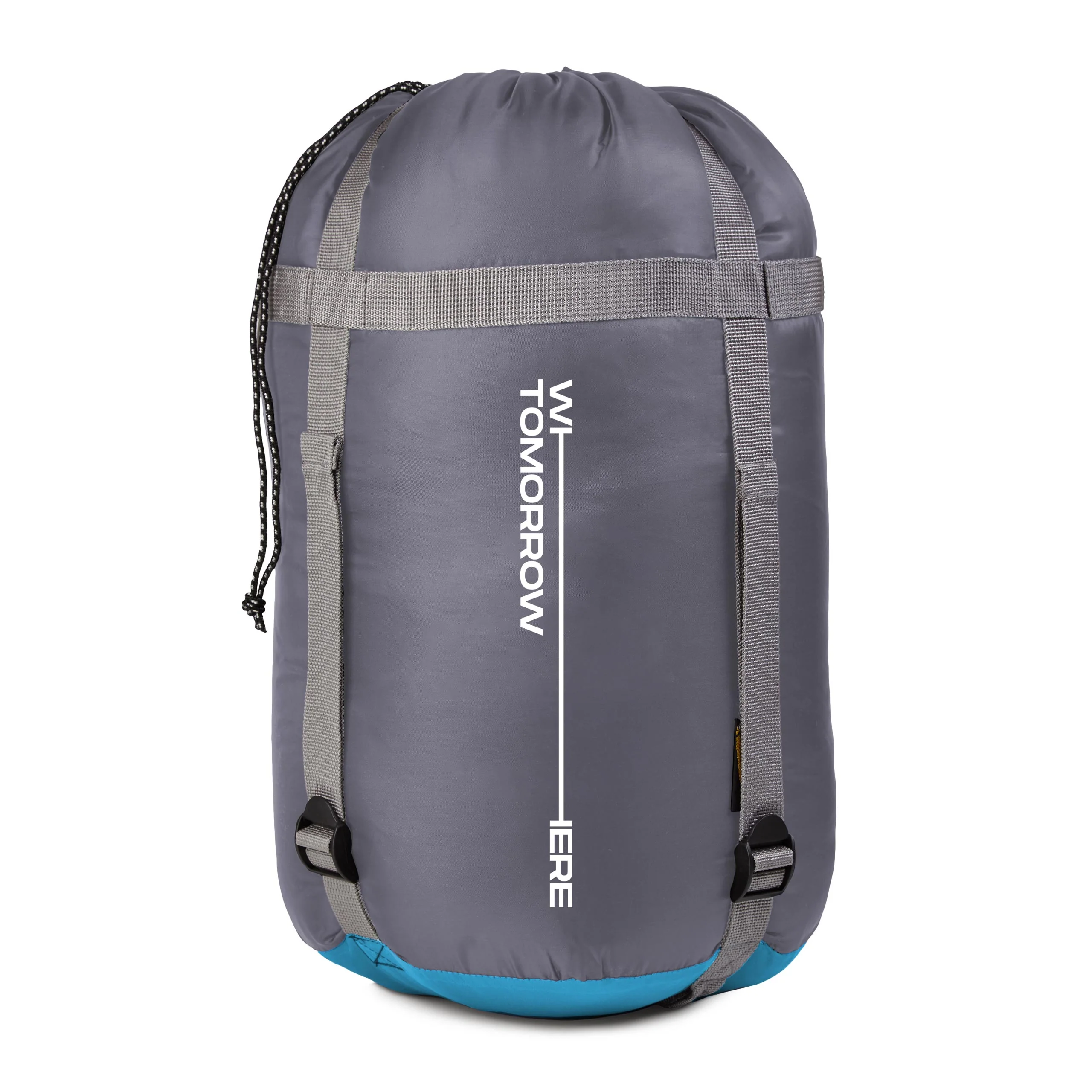 Camping Schlafsack Classic - Mumienschlafsack mit Tasche - 230 x 80 x 55 cm - Türkis - Image 5