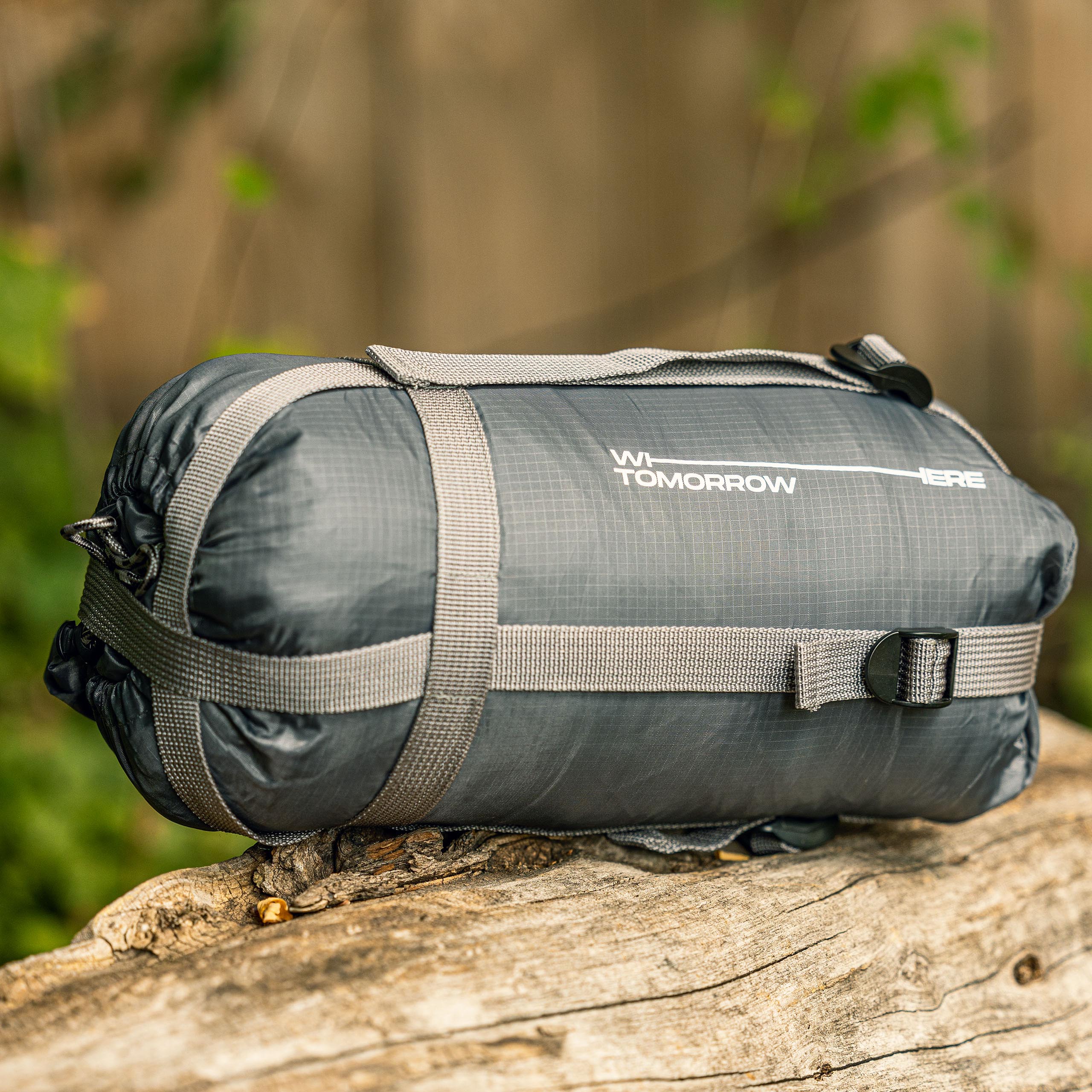 Camping Schlafsack Small & Light - Mumienschlafsack mit Tasche - 220 x 80 x 50 cm - Hellblau - Image 5