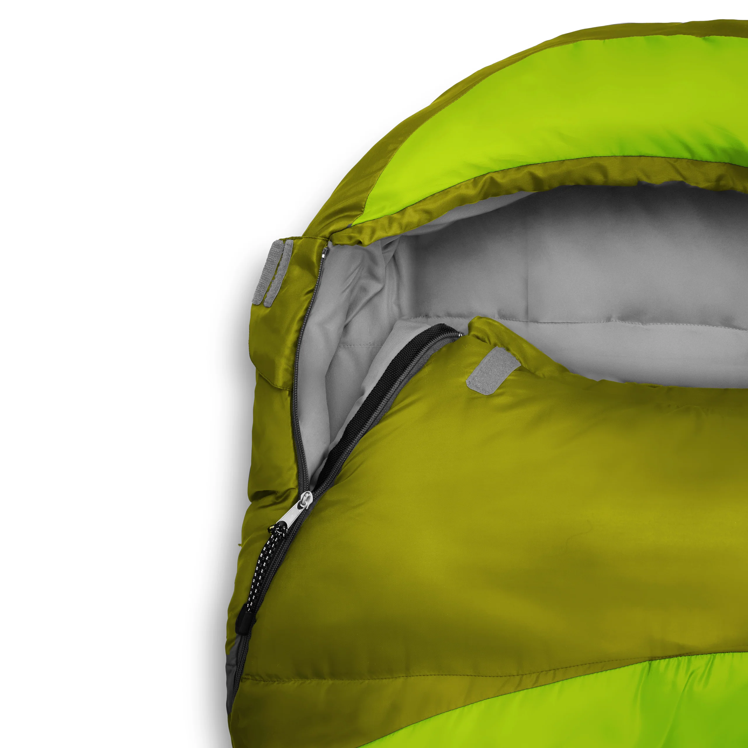 Camping Schlafsack Small & Light - Mumienschlafsack mit Tasche - 220 x 80 x 50 cm - Hellgrün - Image 3