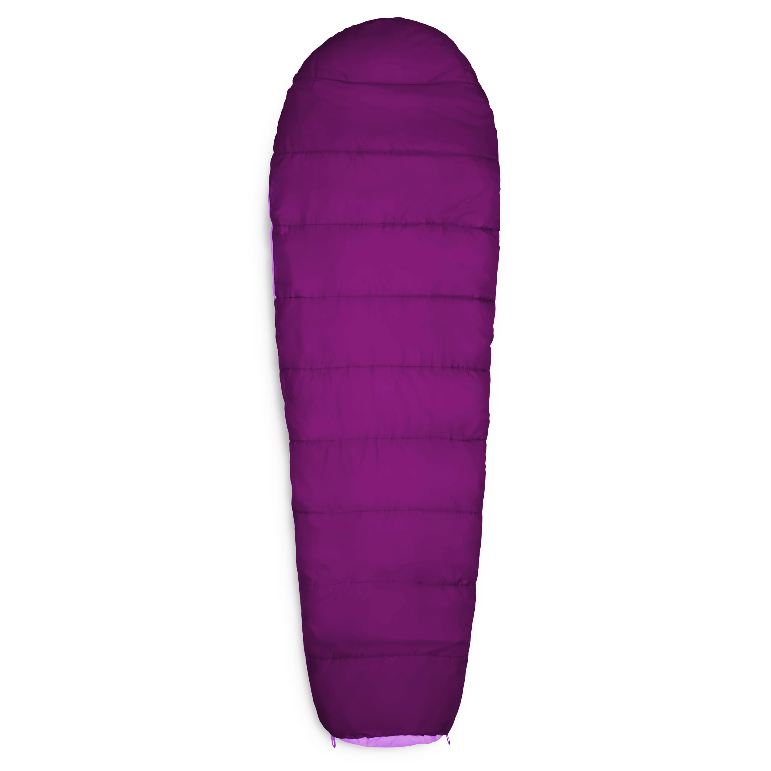 Camping Schlafsack Small & Light - Mumienschlafsack mit Tasche - 220 x 80 x 50 cm - Lila - Image 4