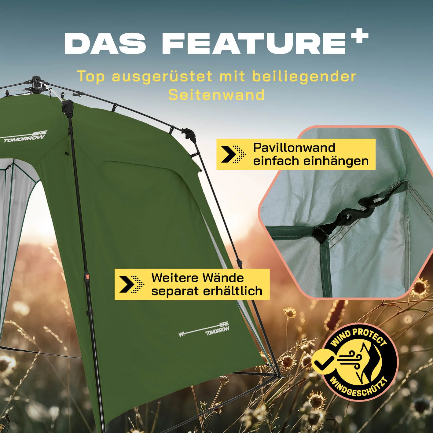Pop up Pavillon - Dunkelgrün - Image 6