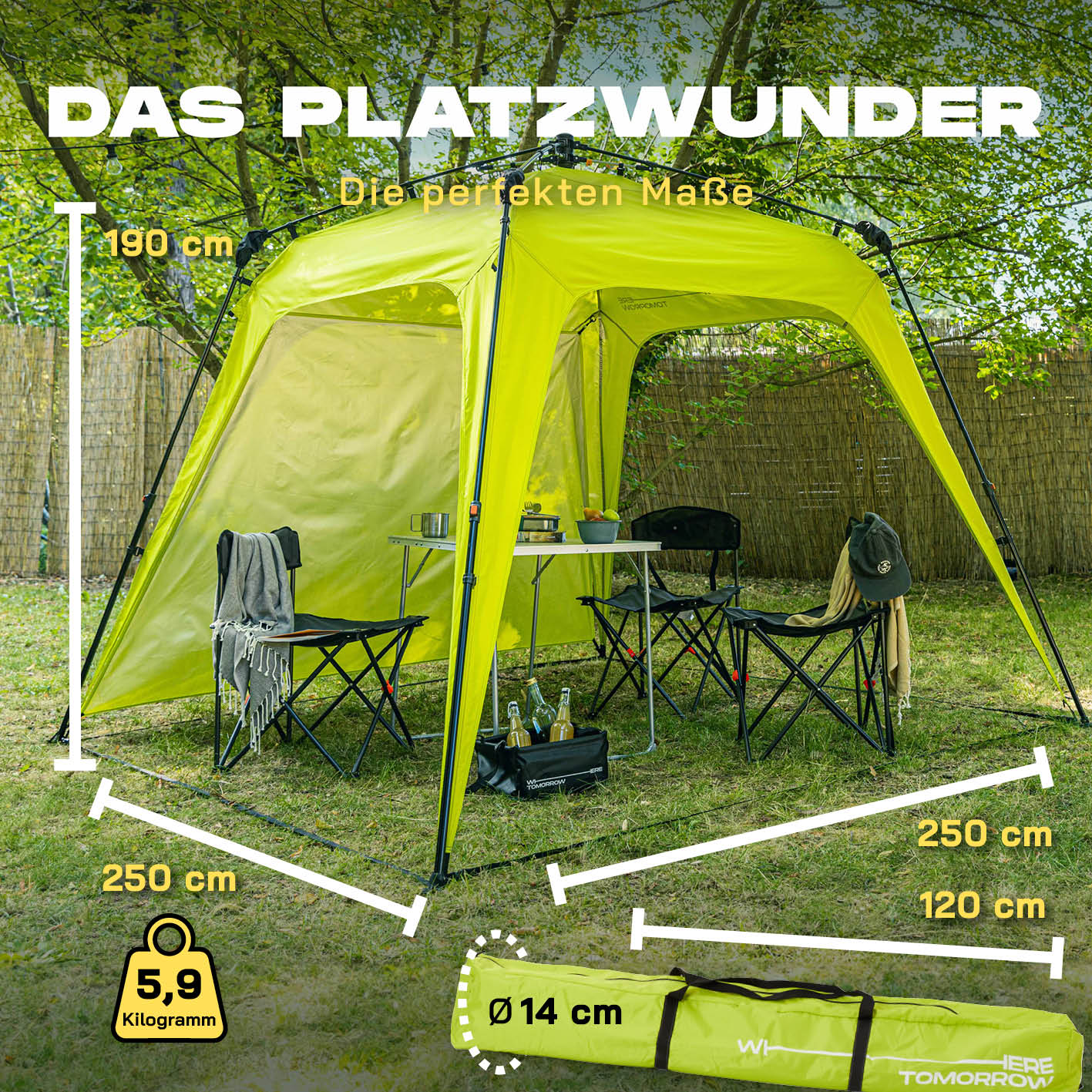 Pop up Pavillon - Grün - Image 2