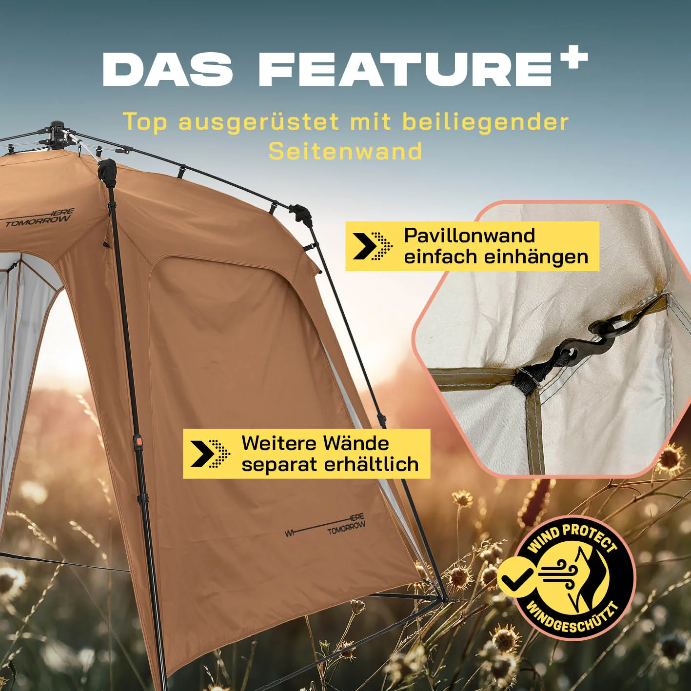 Pop up Pavillon - Kamelbraun - Image 6