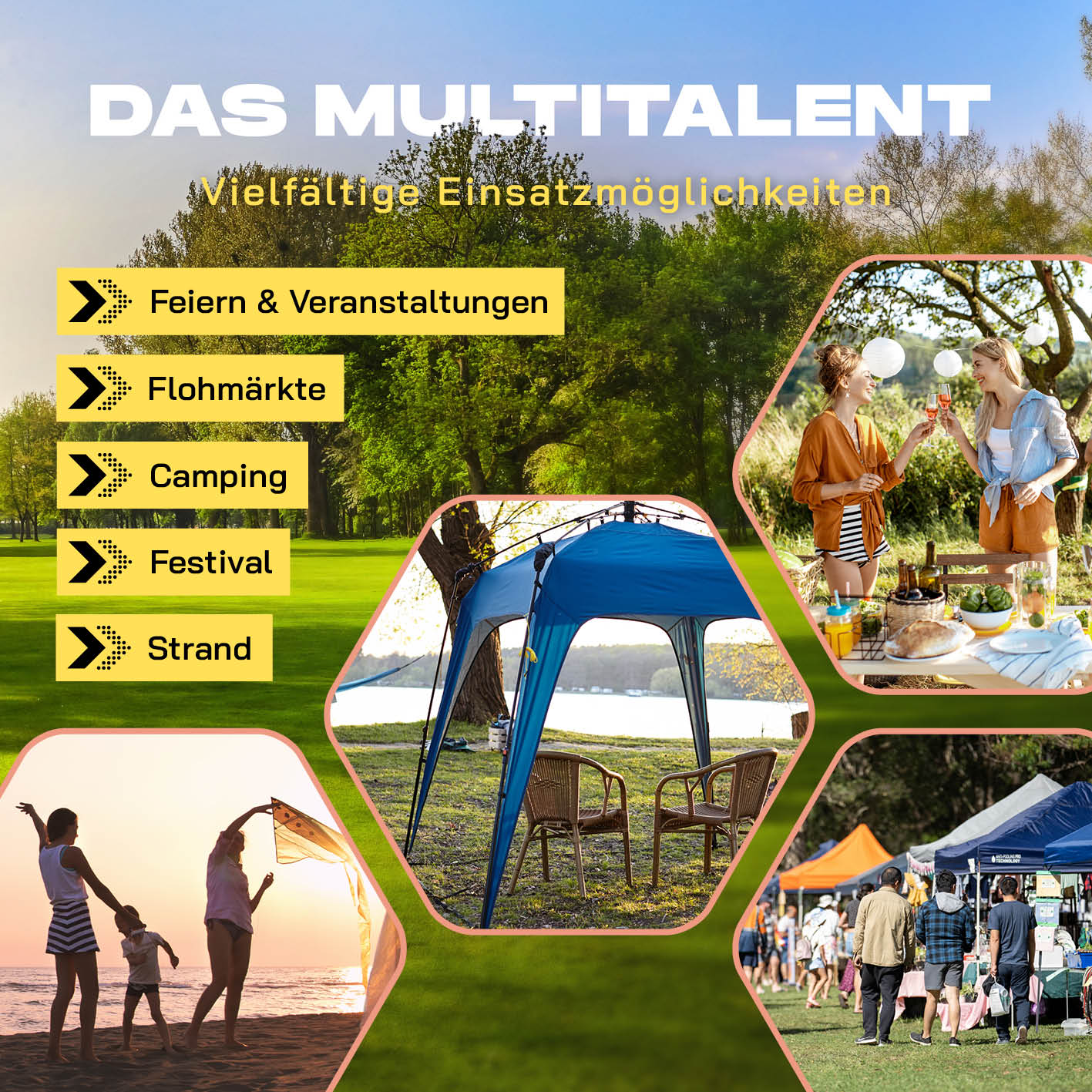 Pop up Pavillon - Schwarz - Image 8