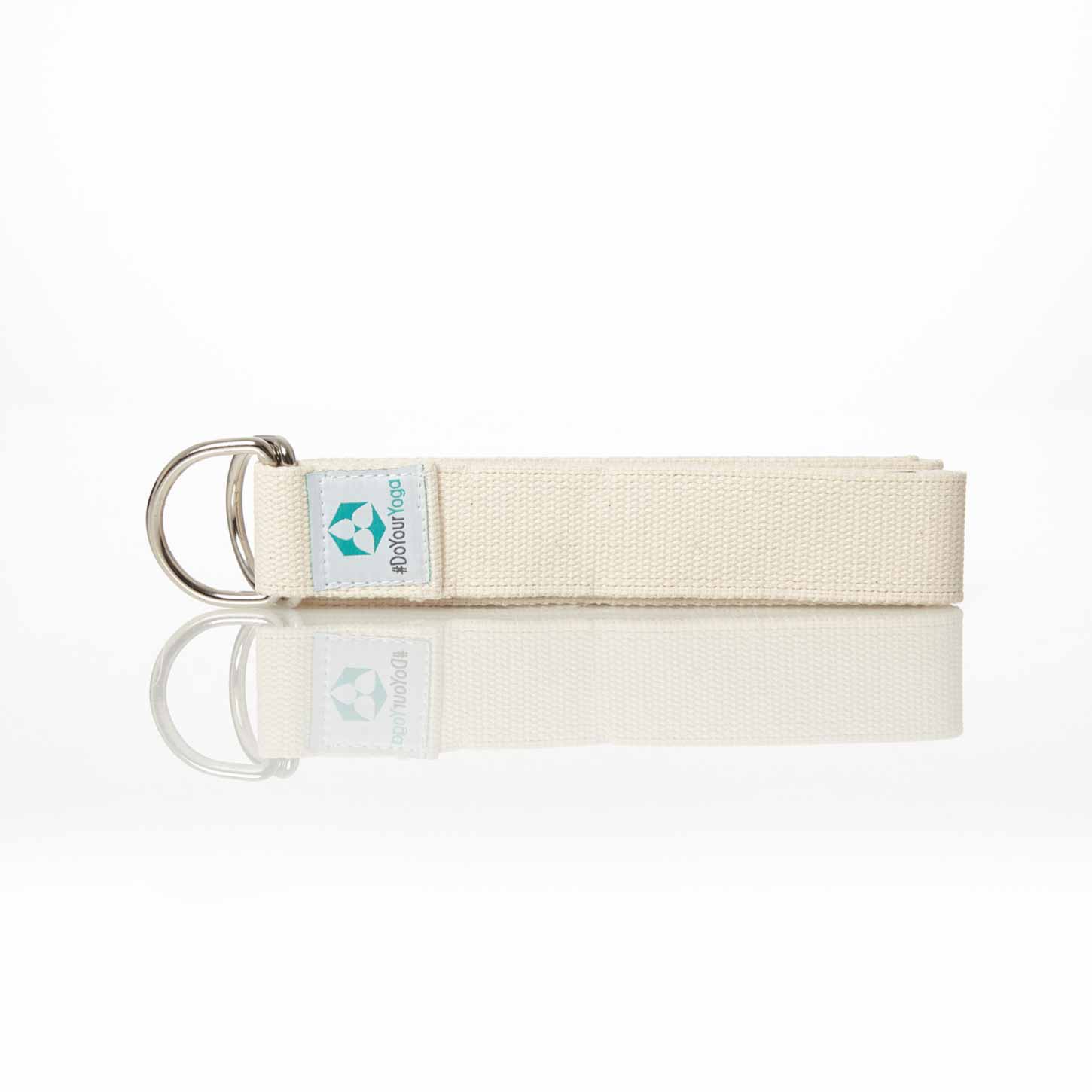 Yogagurt Madira - 100% Baumwolle - 250 x 3,8 cm - Beige - Image 6