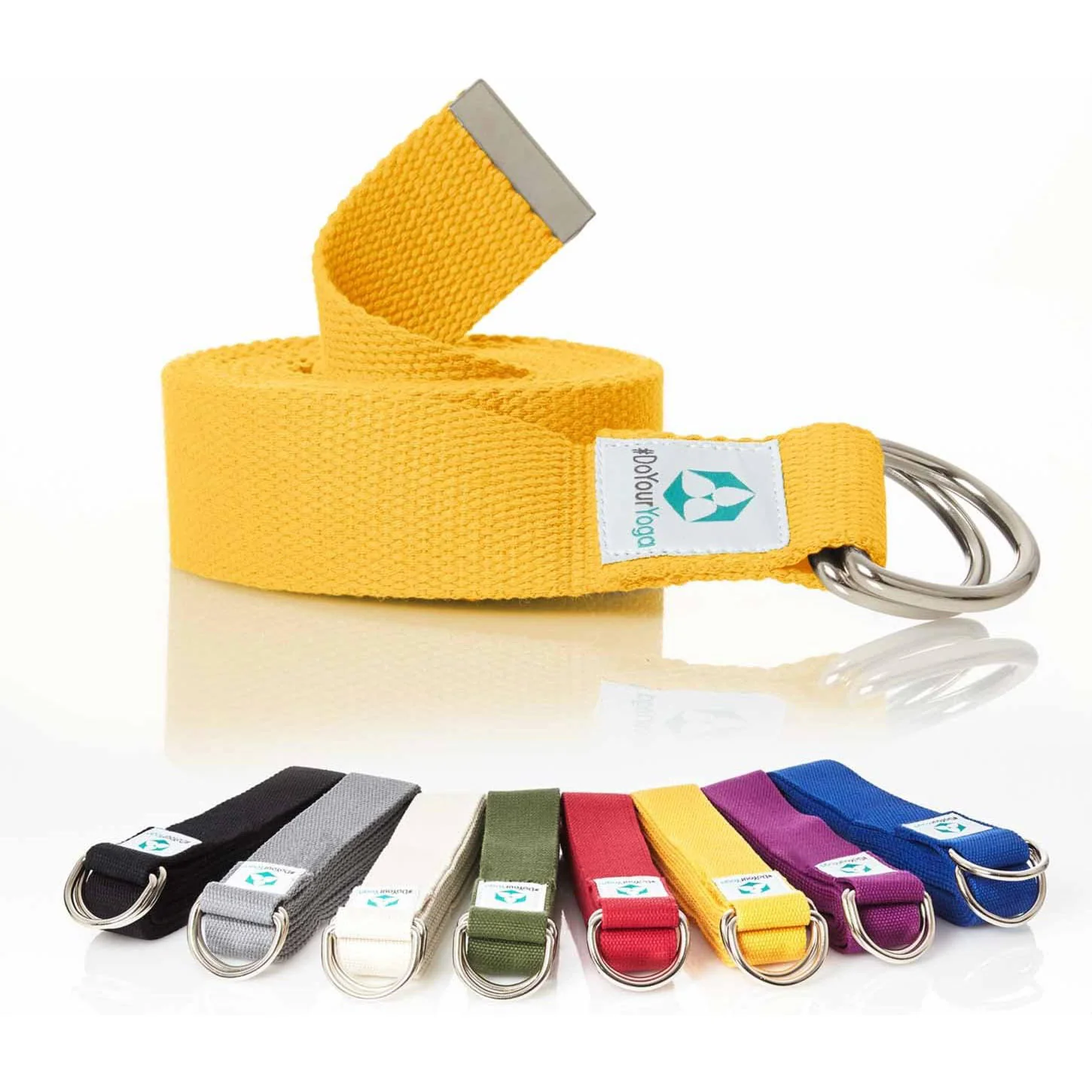 Yogagurt Madira - 250 x 3,8 cm - Gelb - Image 9