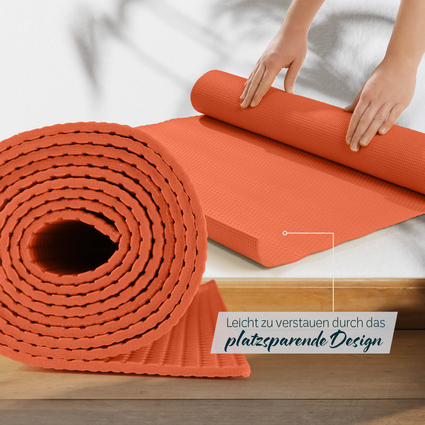 Yogamatte Kirana - 183 x 61 x 0,4 cm - Orange - Image 6