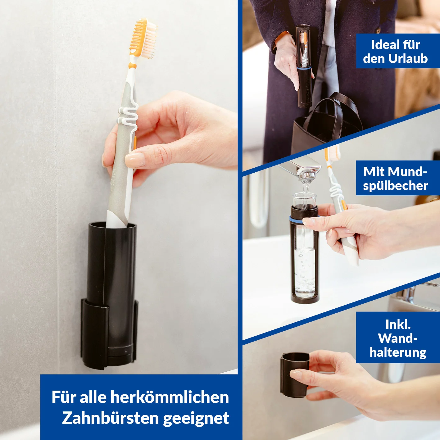 Zahnbürstenbox - schwarz - 2er-Set - Image 4